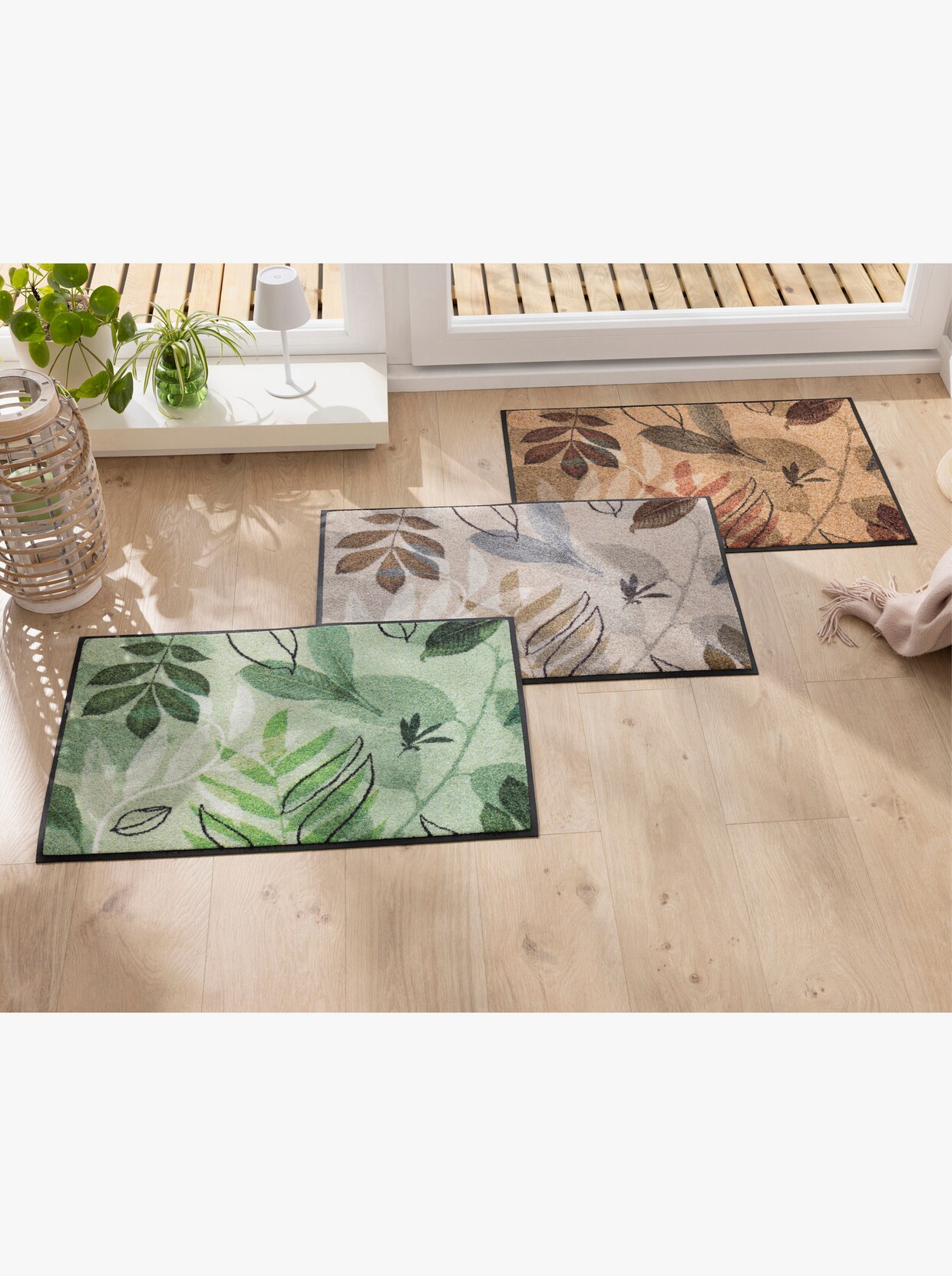 wash+dry by Kleen-Tex Voetmat - ecru/beige bedrukt