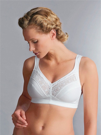 Swegmark Soutien-gorge large sans armatures - blanc