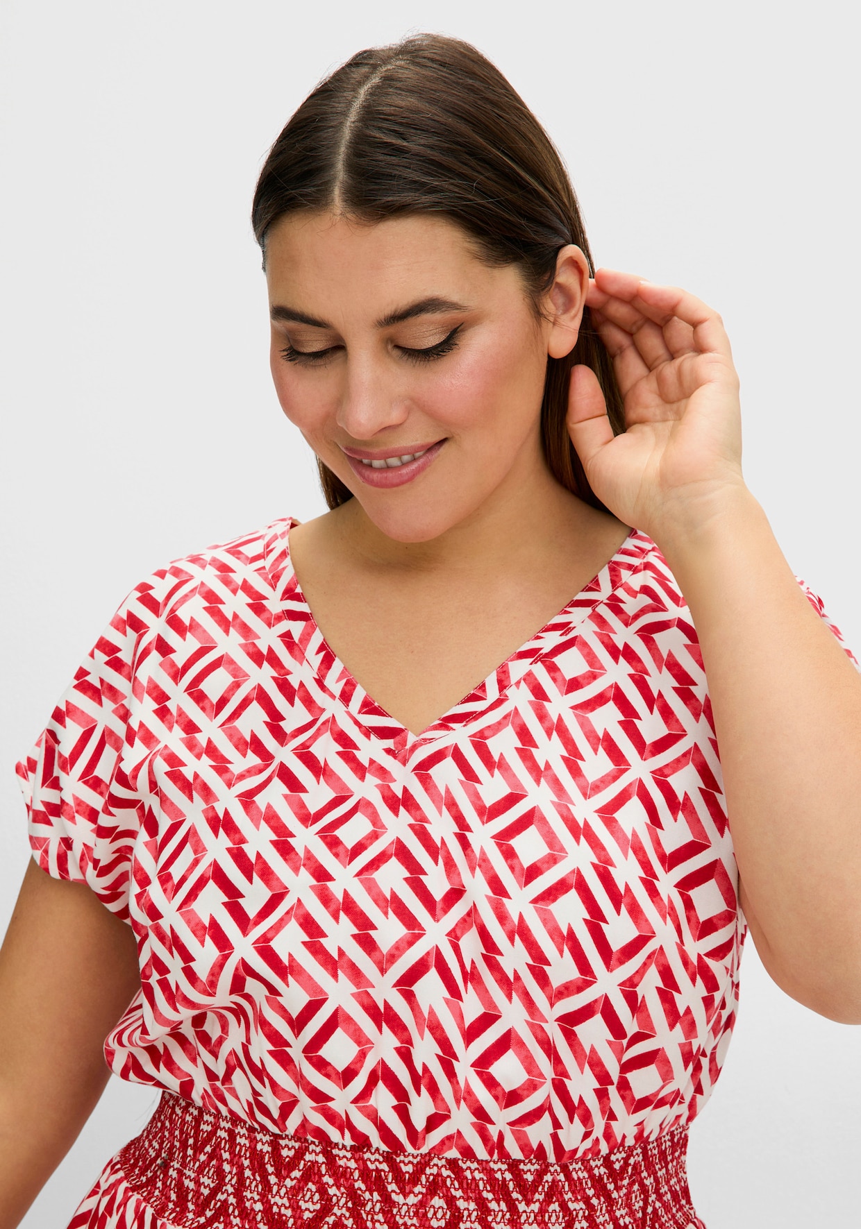 sheego Maxikleid - hummer-gemustert