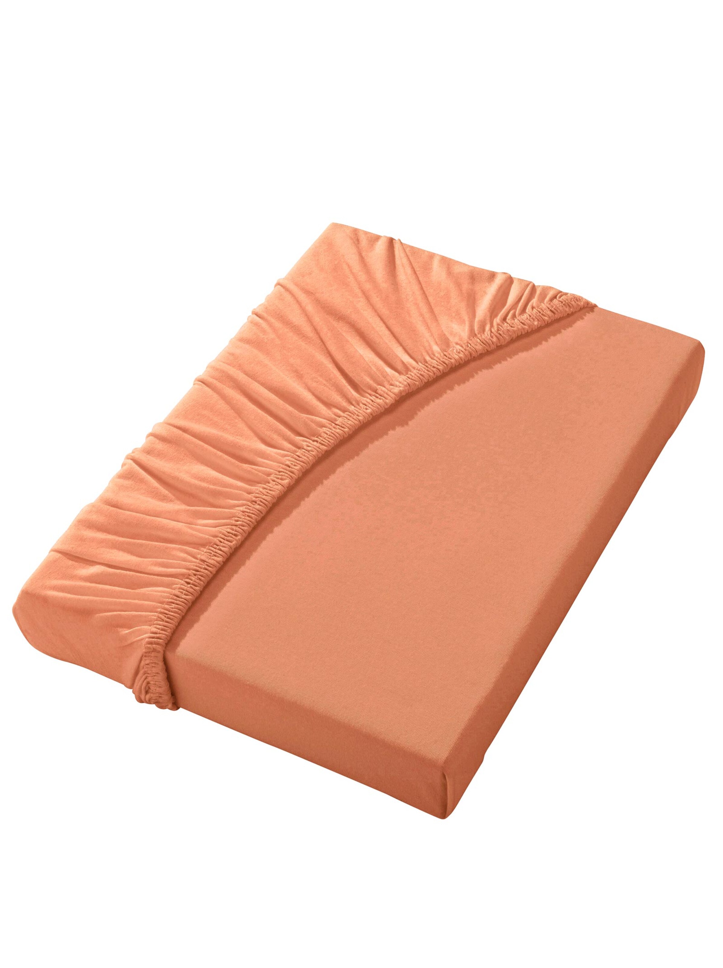 Spannbetttuch - terrakotta