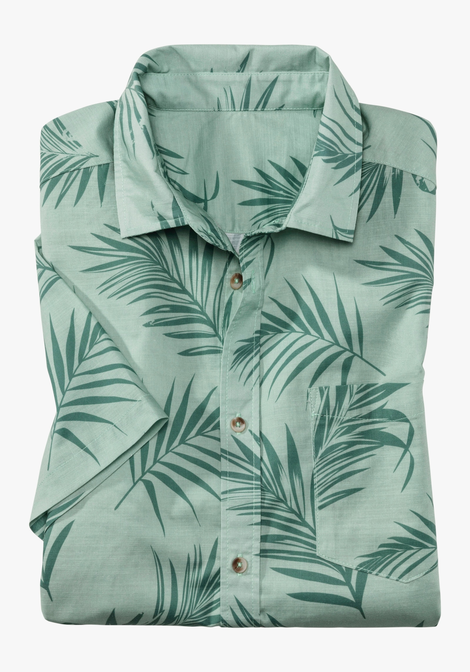 John Devin Hawaiihemd - hellgrün / grün