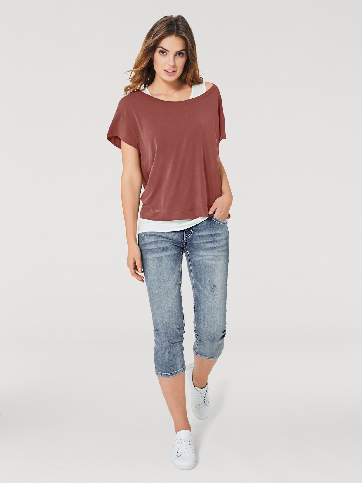 heine Shirt - ziegelrot