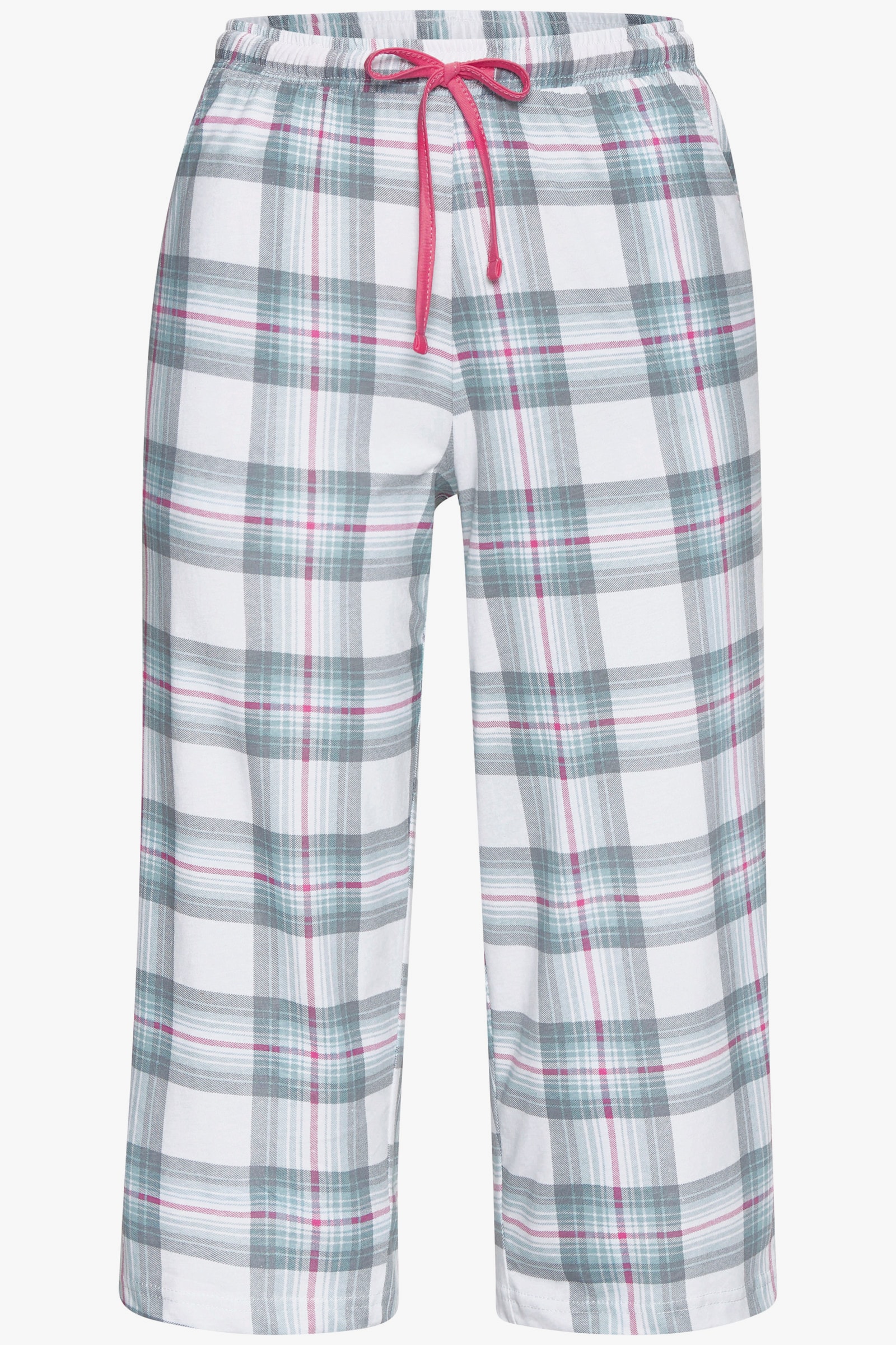 Vivance Dreams Caprihose - graublau-weiß-kariert