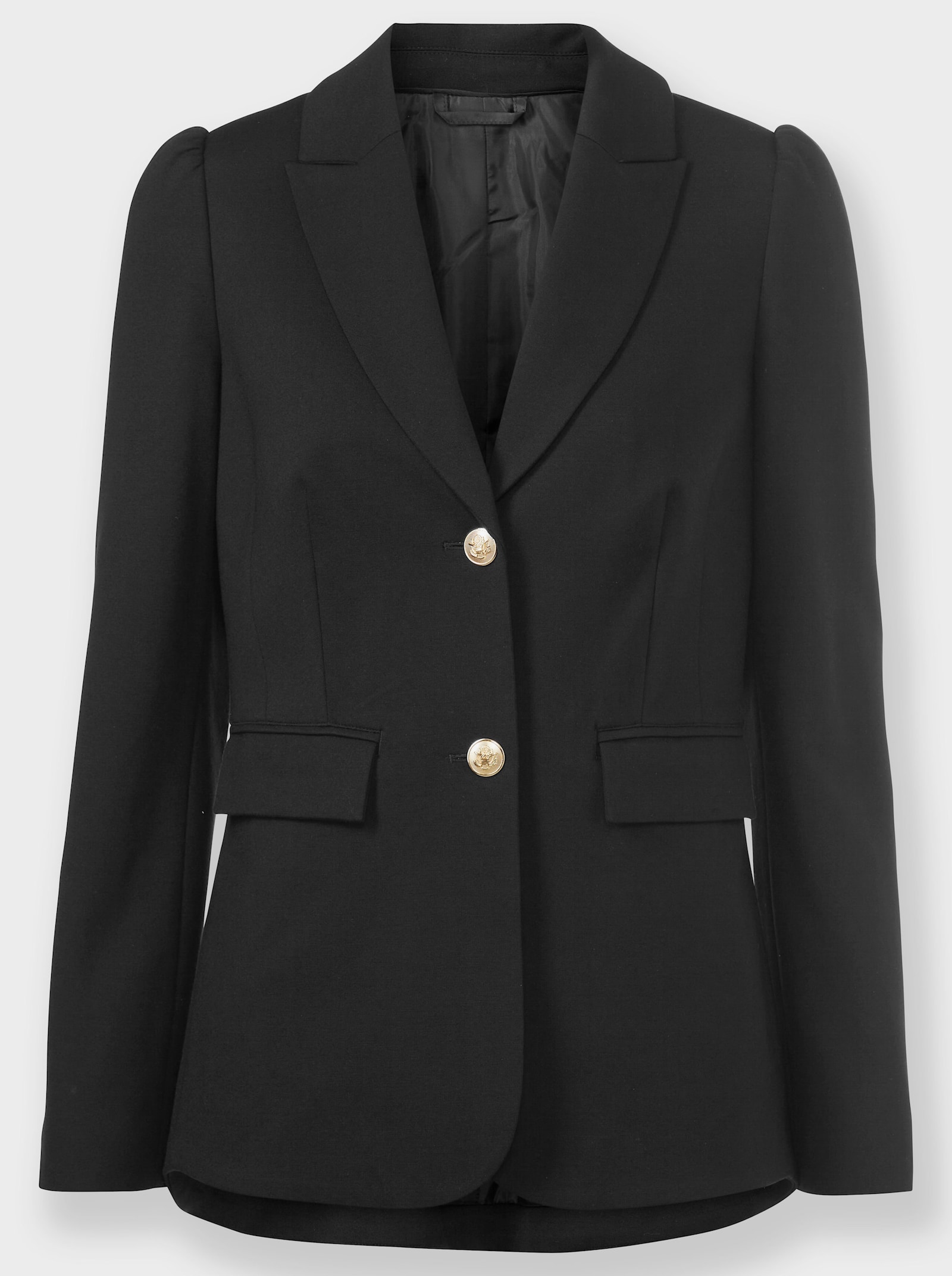 heine Hosenanzug mit Schößchen - schwarz