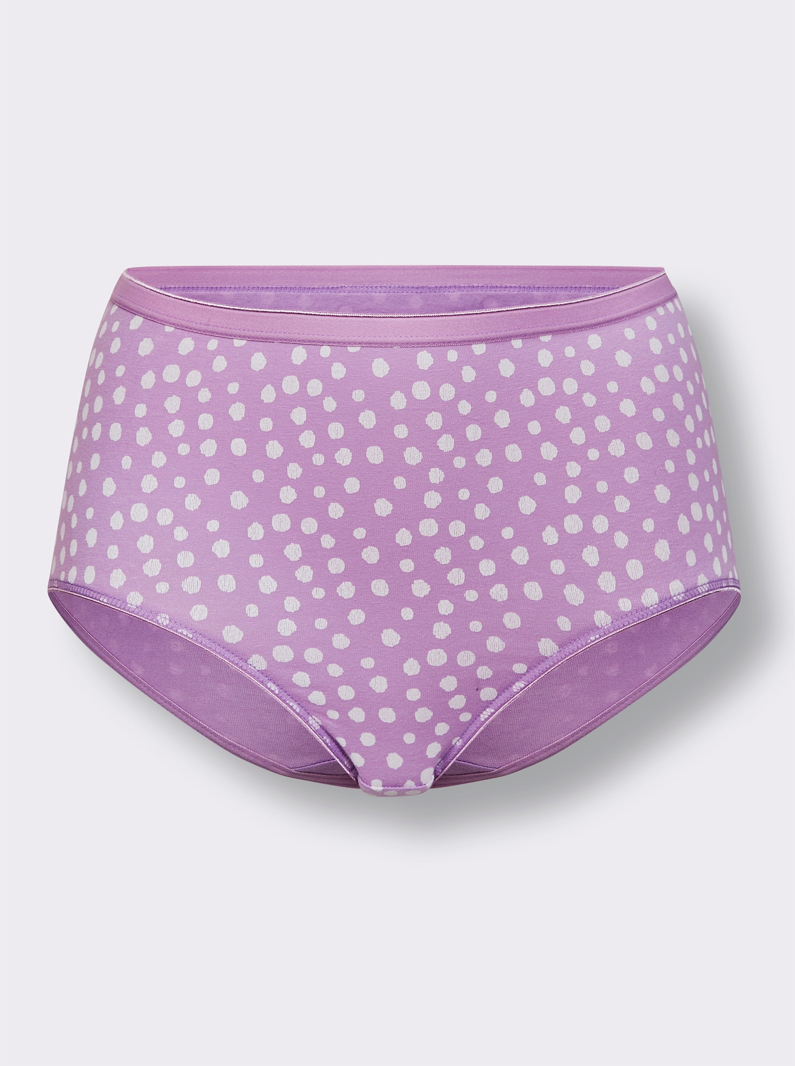 wäschepur Taillenslip mit Softgummi-Bund - 2x orchidee-bedruckt + 1x orchidee