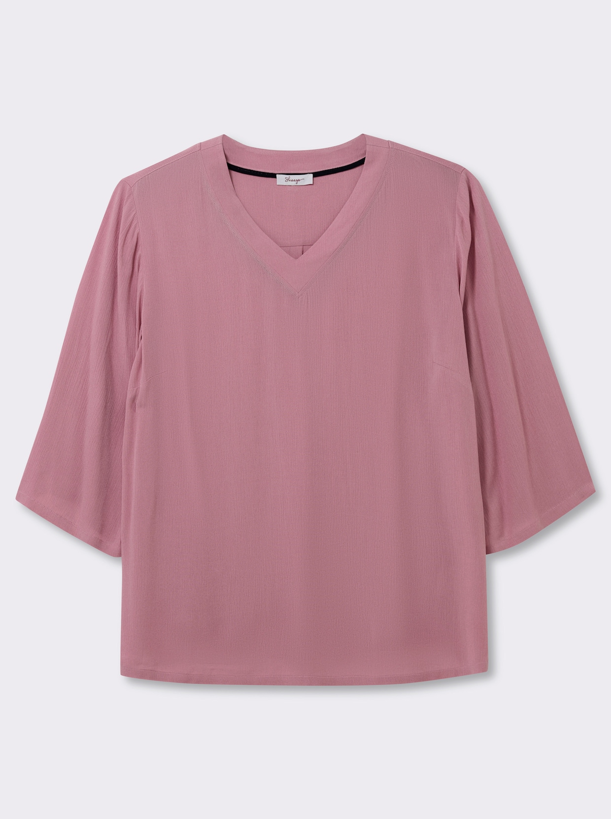 sheego Tunika in leichter Crinkle-Struktur - altrosa