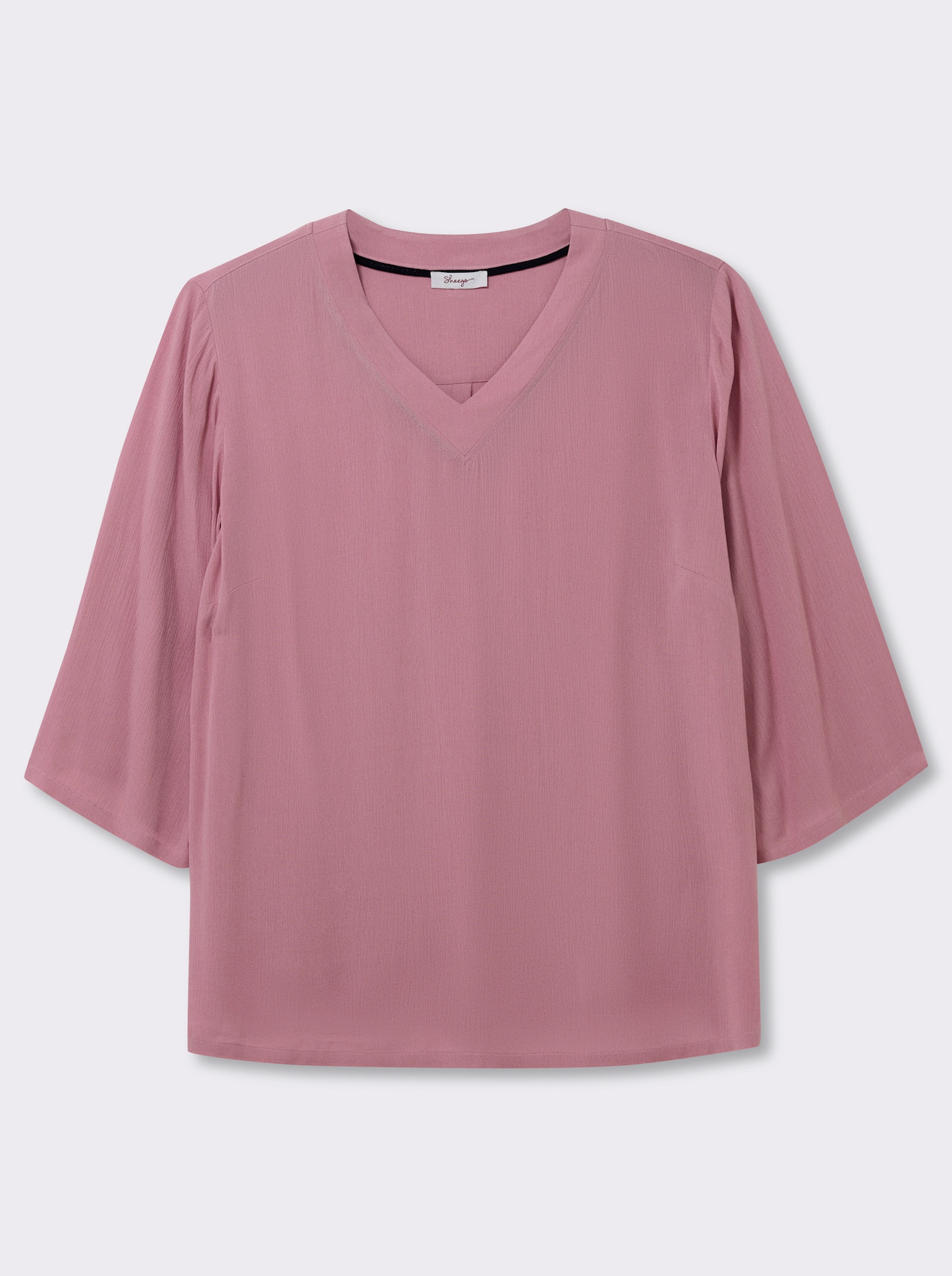 sheego Tunika in leichter Crinkle-Struktur - altrosa