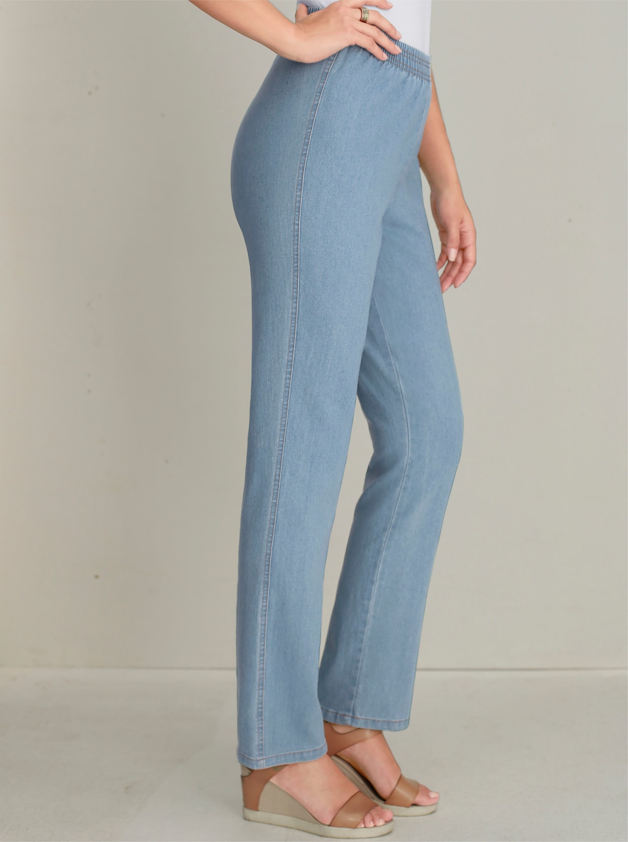 Stretch-Jeans - blue-bleached