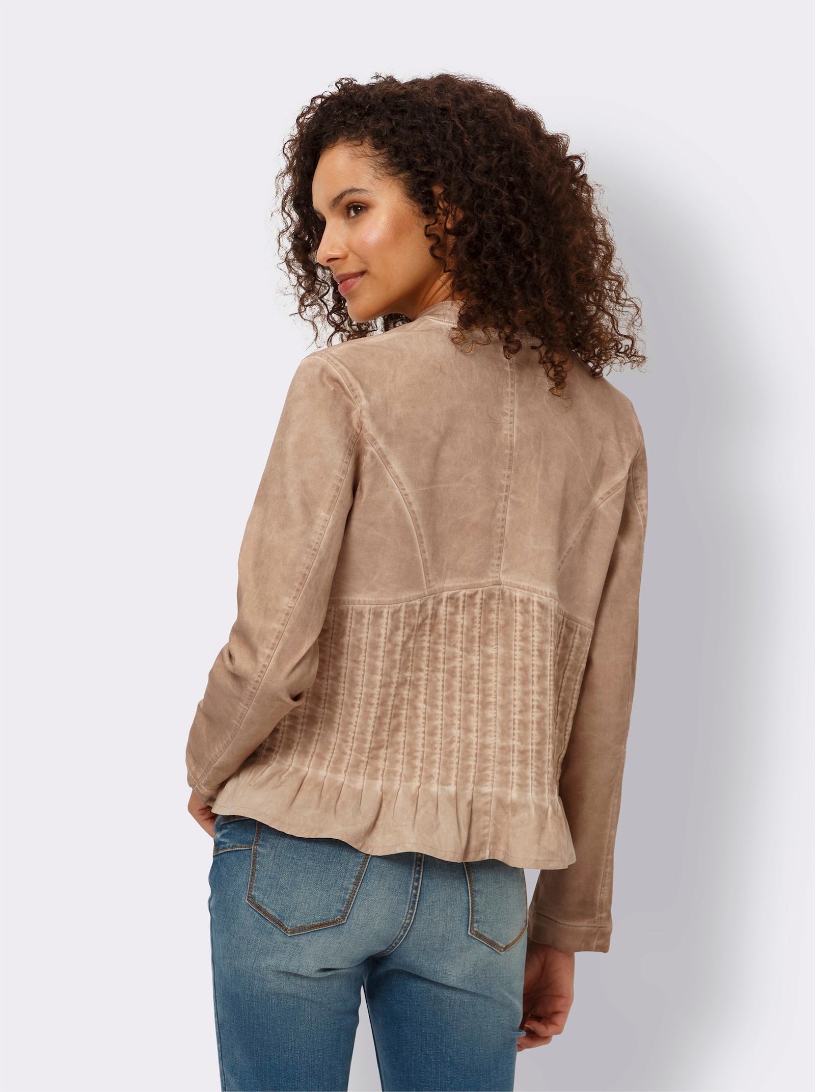 heine Jackenblazer mit Schößchen - camel