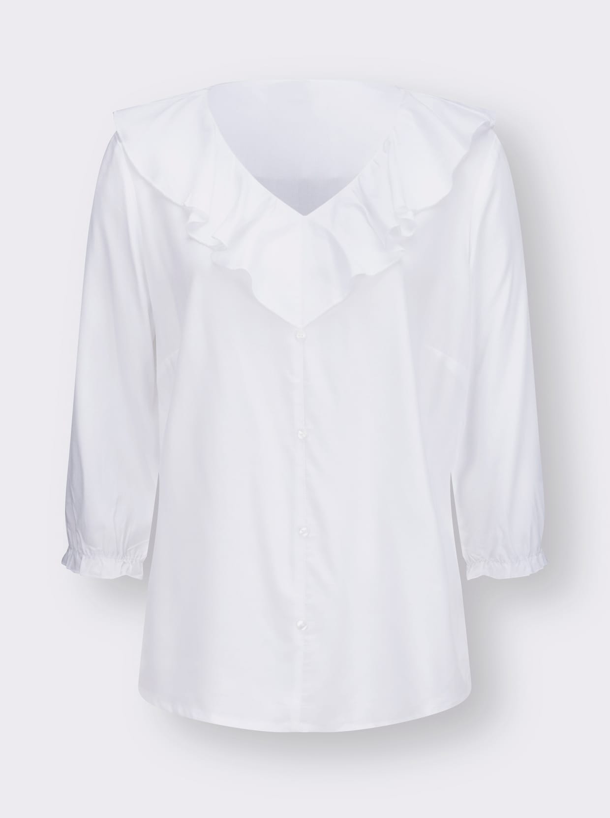 Blouse met volants - wit