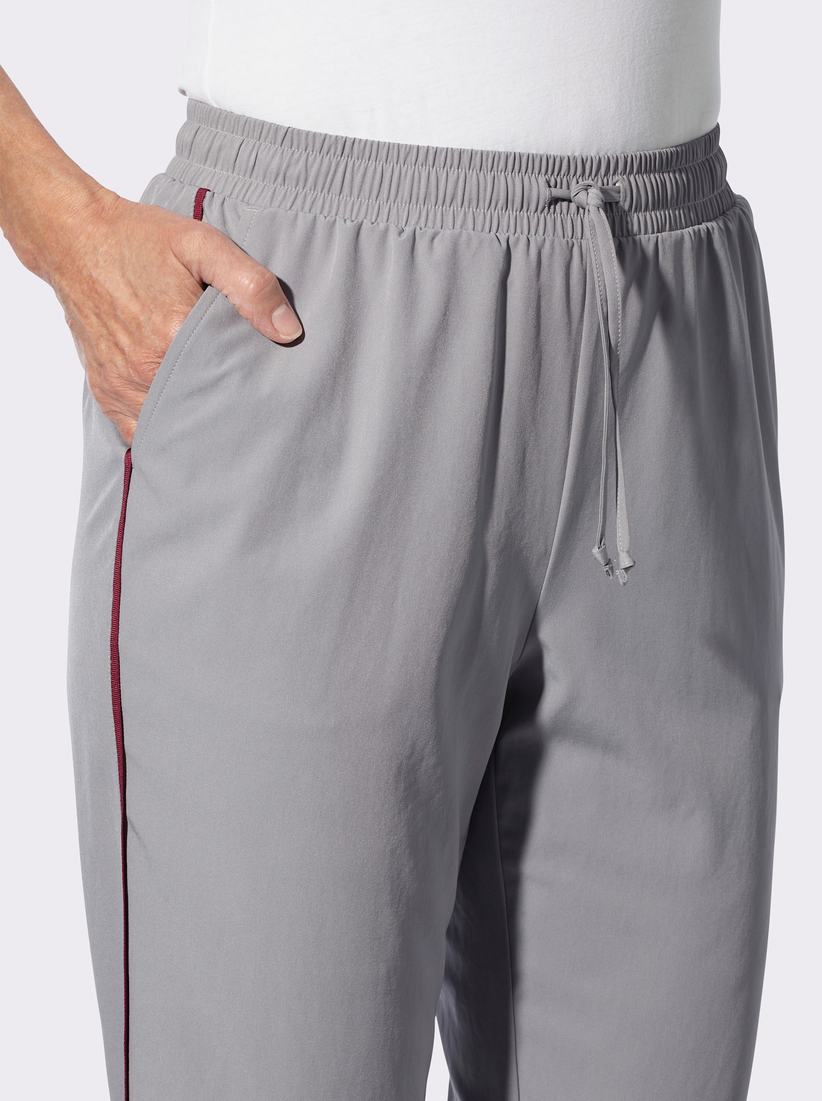 Freizeithose in Stretch-Qualität - steingrau