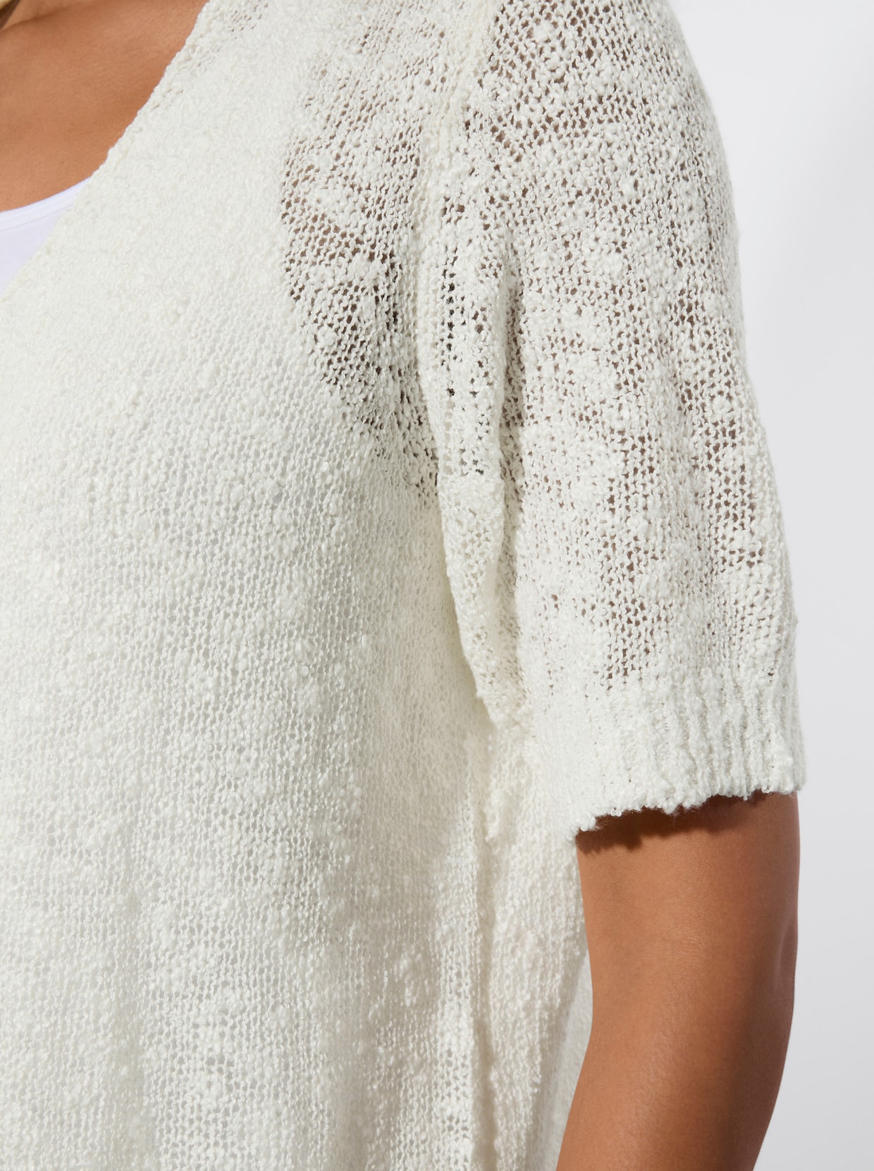 Vest in open model - wit