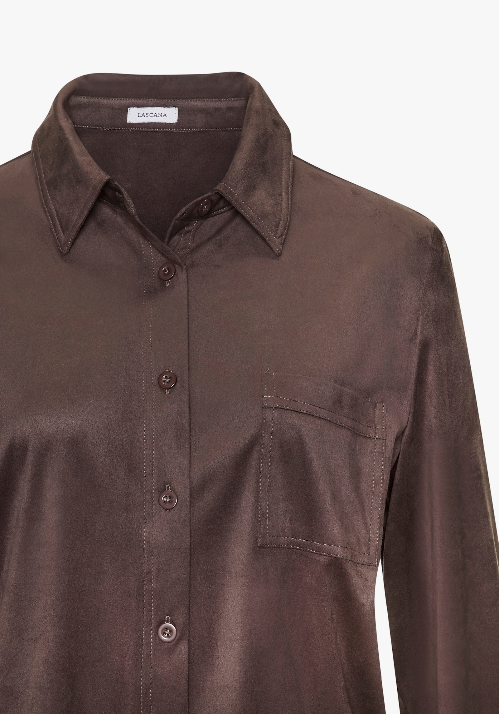 LASCANA Hemdbluse - taupe