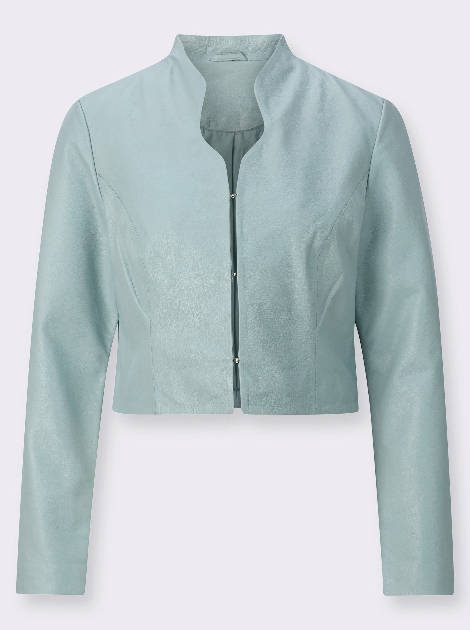 Mainpol Lederblazer aus reinem Lammnappa - kalkmint