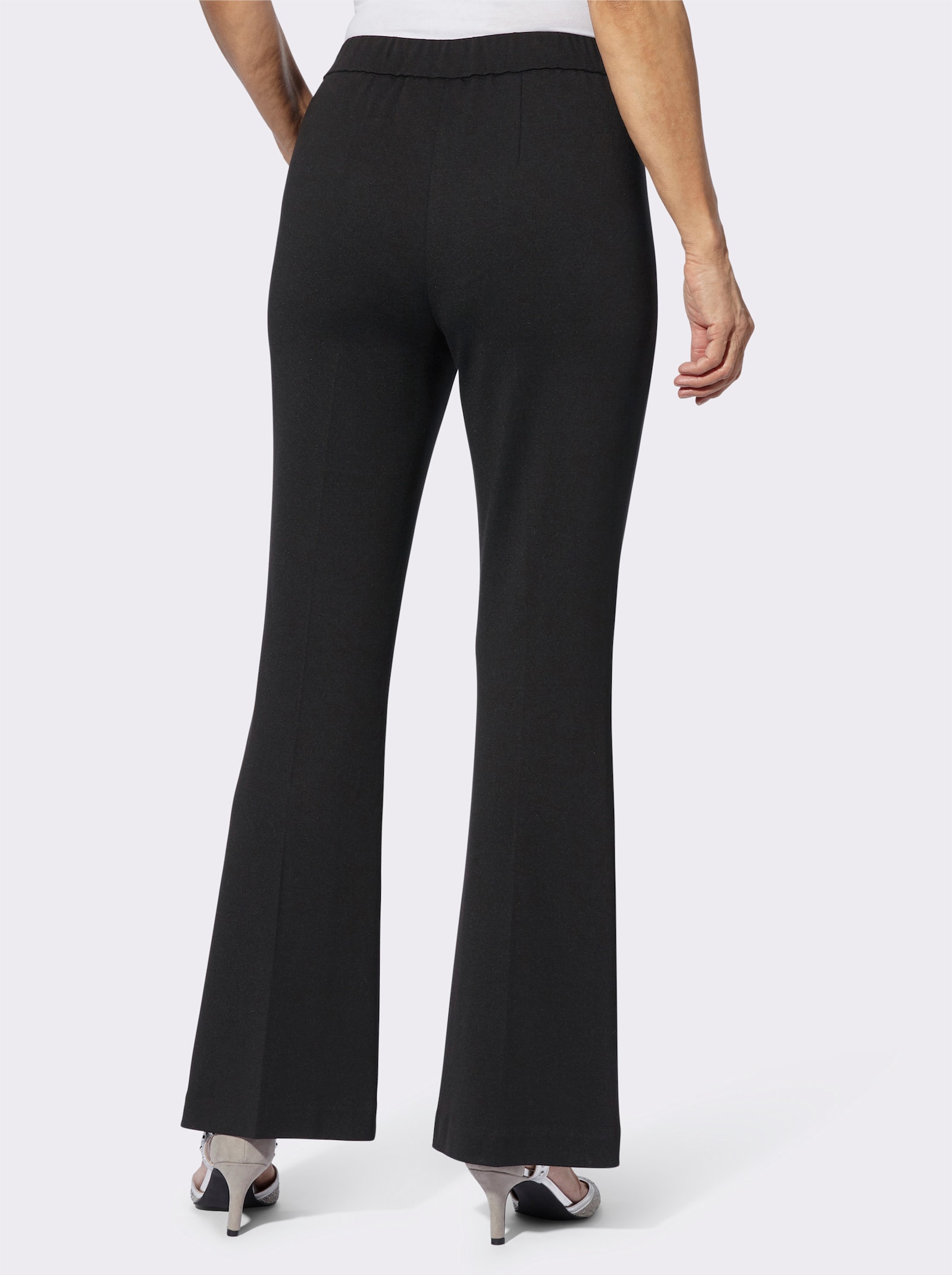 Jerseyhose in Schlupfform - schwarz