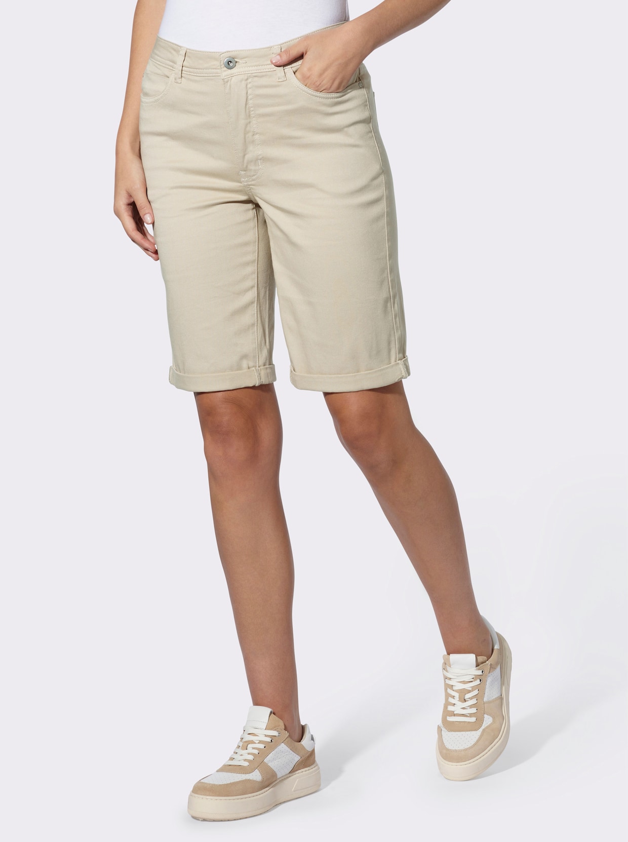 heine Shorts in Stretch-Qualität - sand