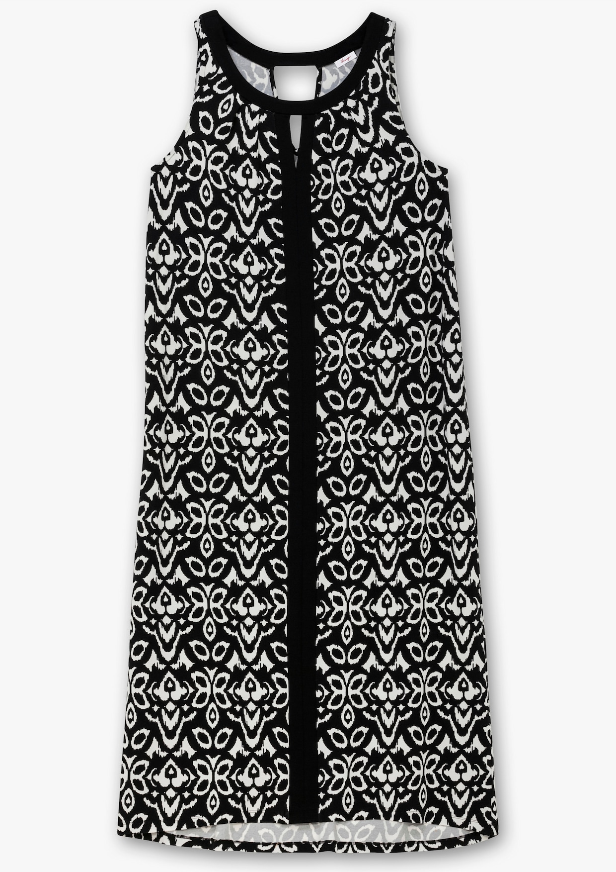 sheego Jerseykleid - schwarz-weiß