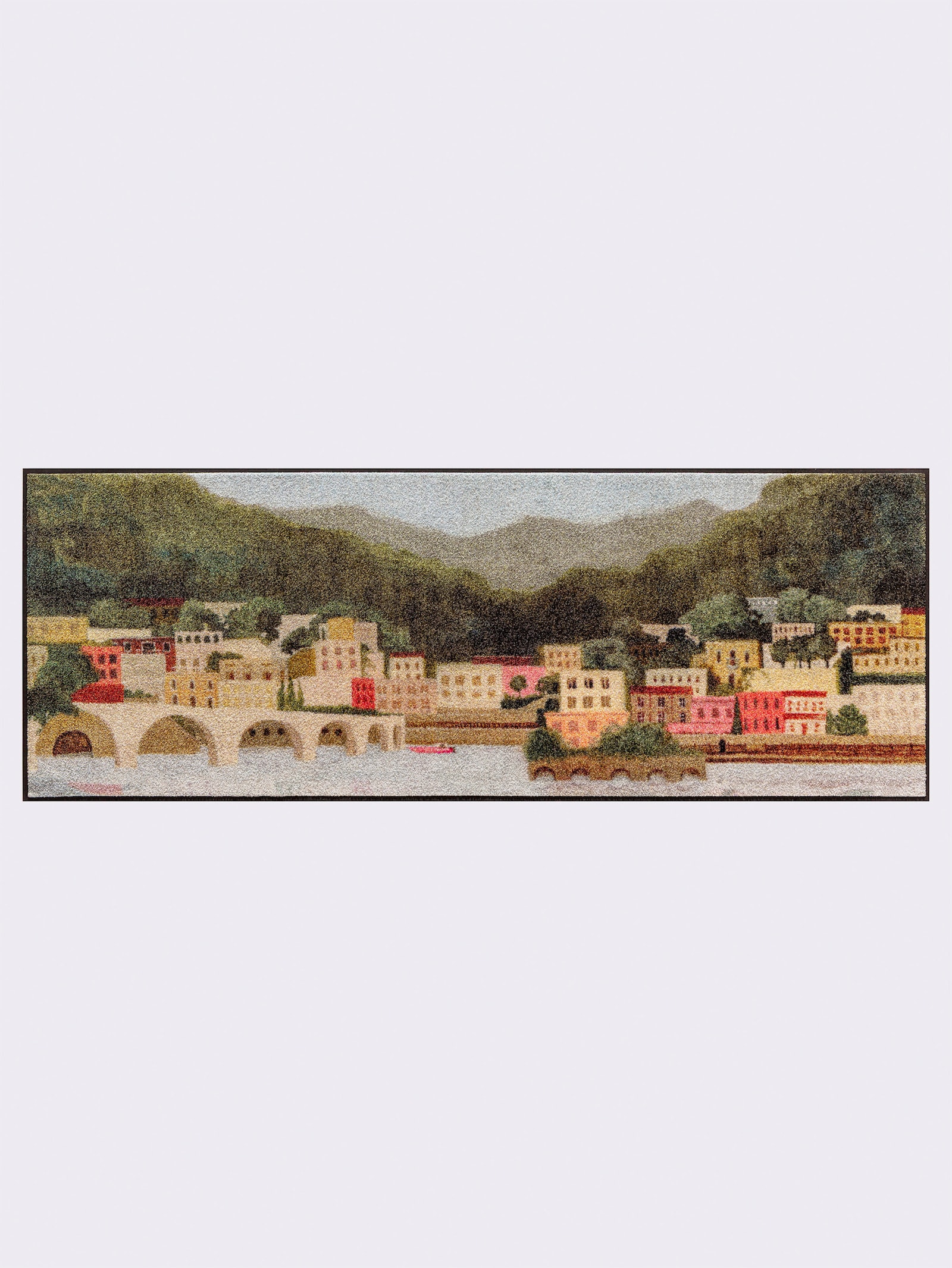 wash+dry by Kleen-Tex Paillasson - vert-rose