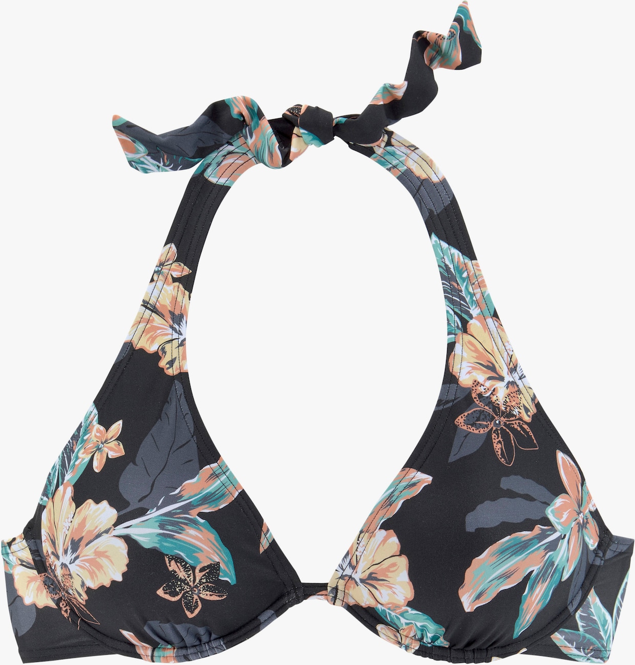 Venice Beach Beugelbikinitop - zwart geprint