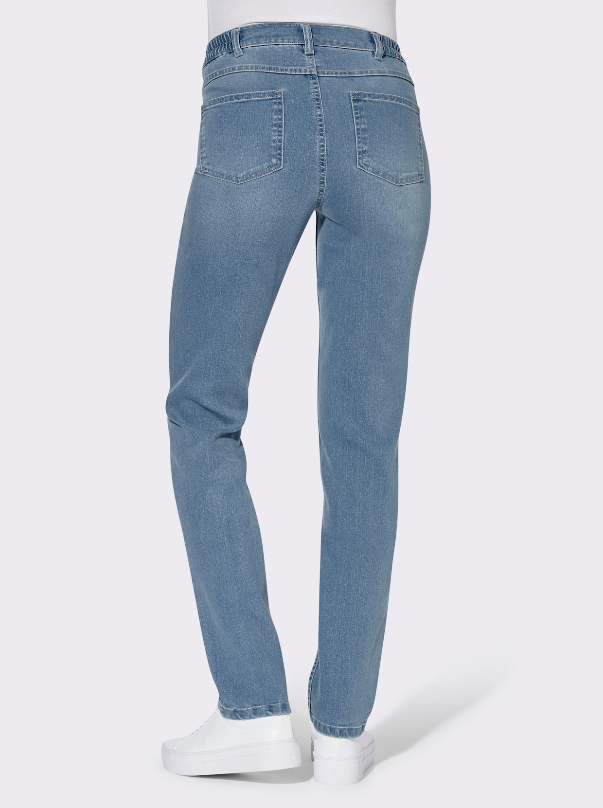 jeans - blue-bleached