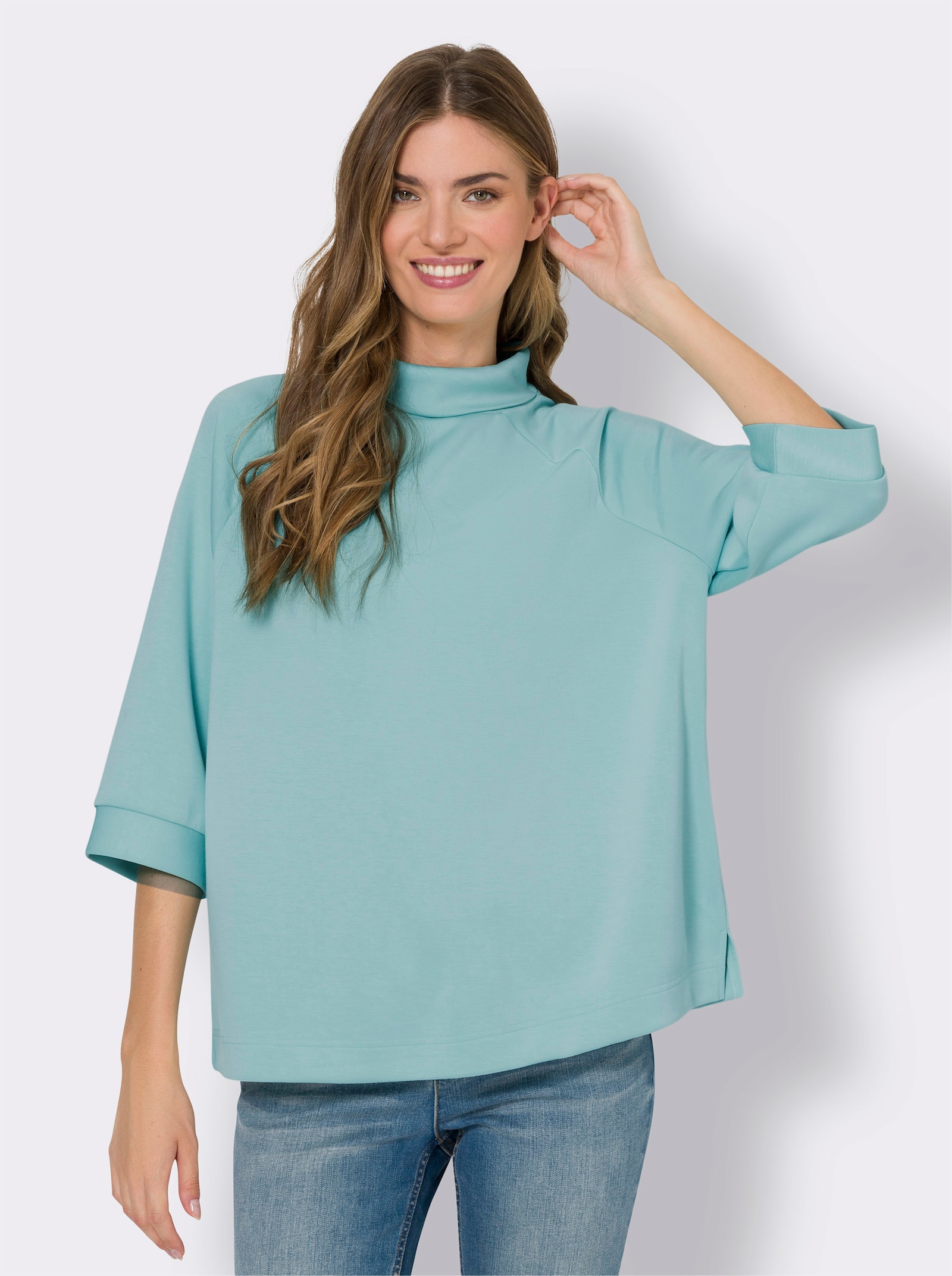heine Sweatshirt met opstaande kraag - mint