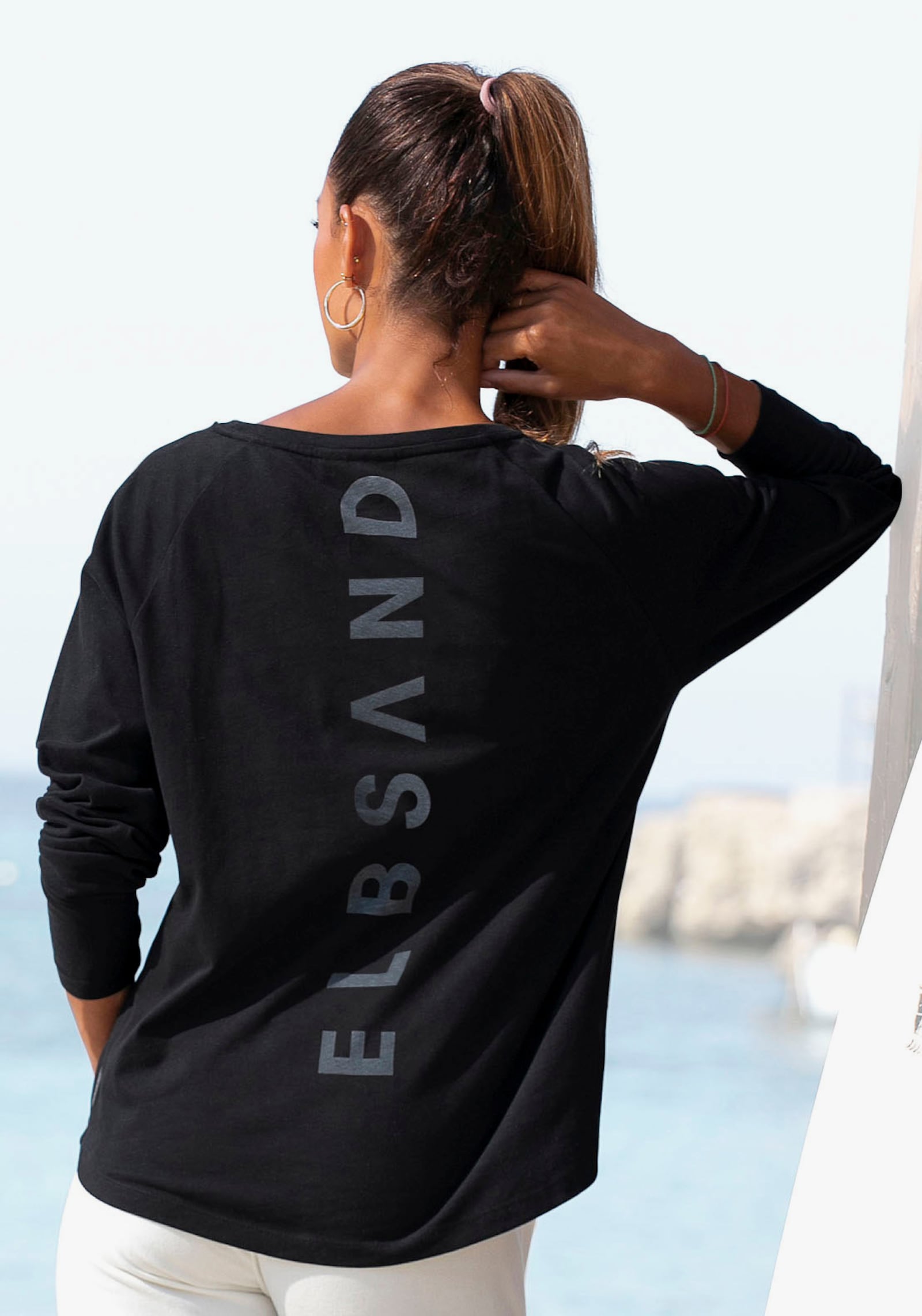 Elbsand Longsleeve - anthrazit