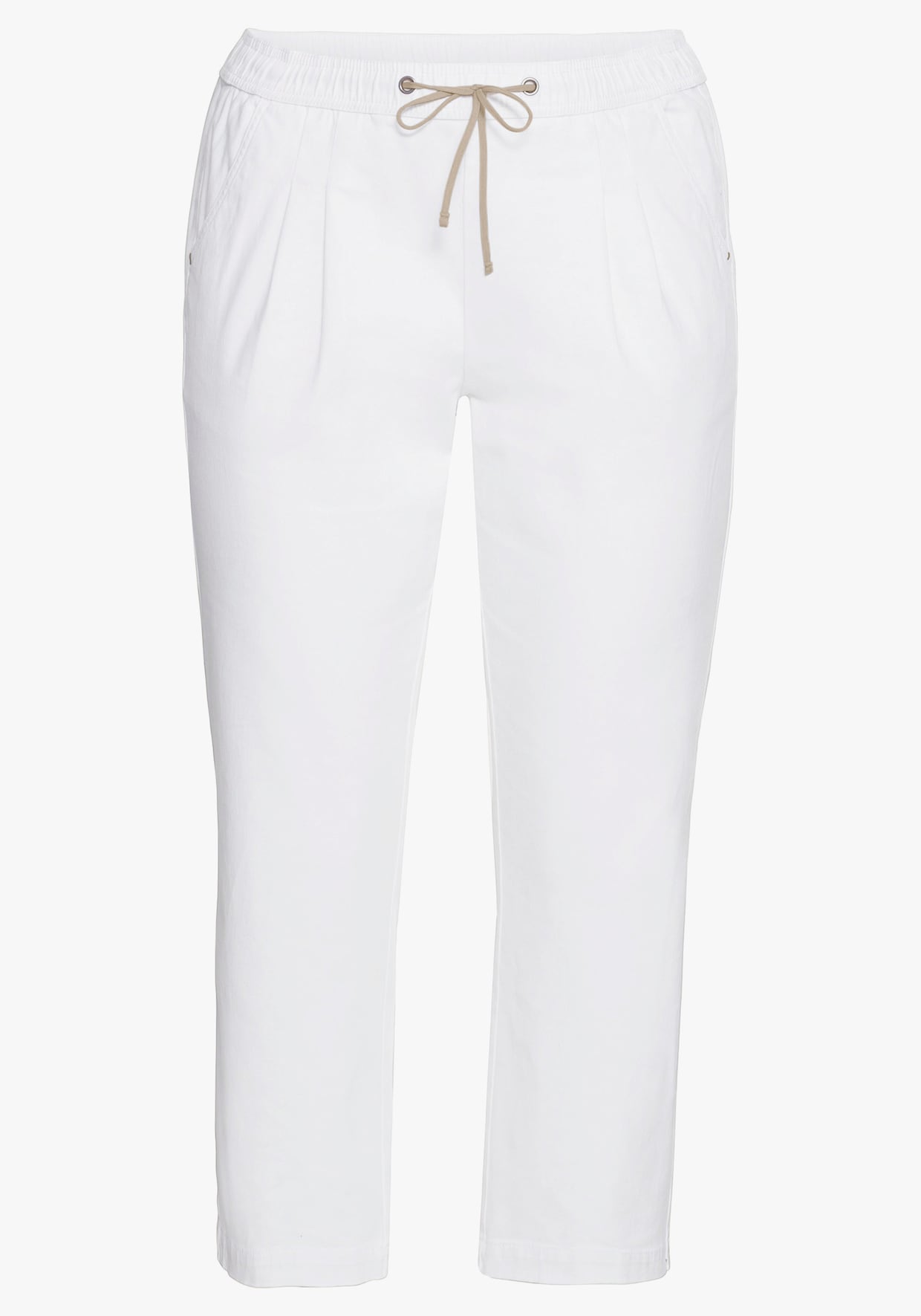 sheego Jogg Pants - white denim