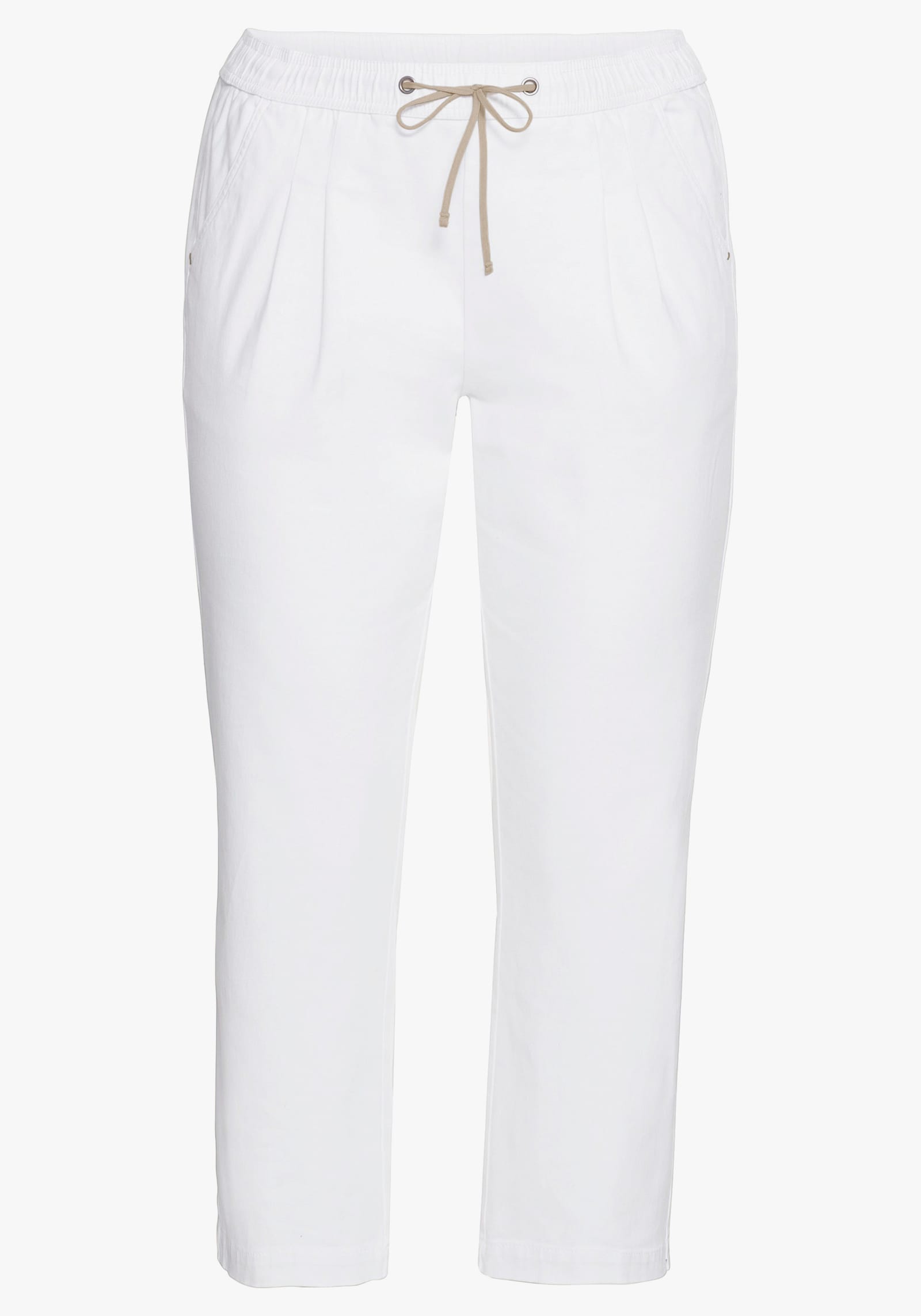 sheego Jogpants met contrastdetails - white denim