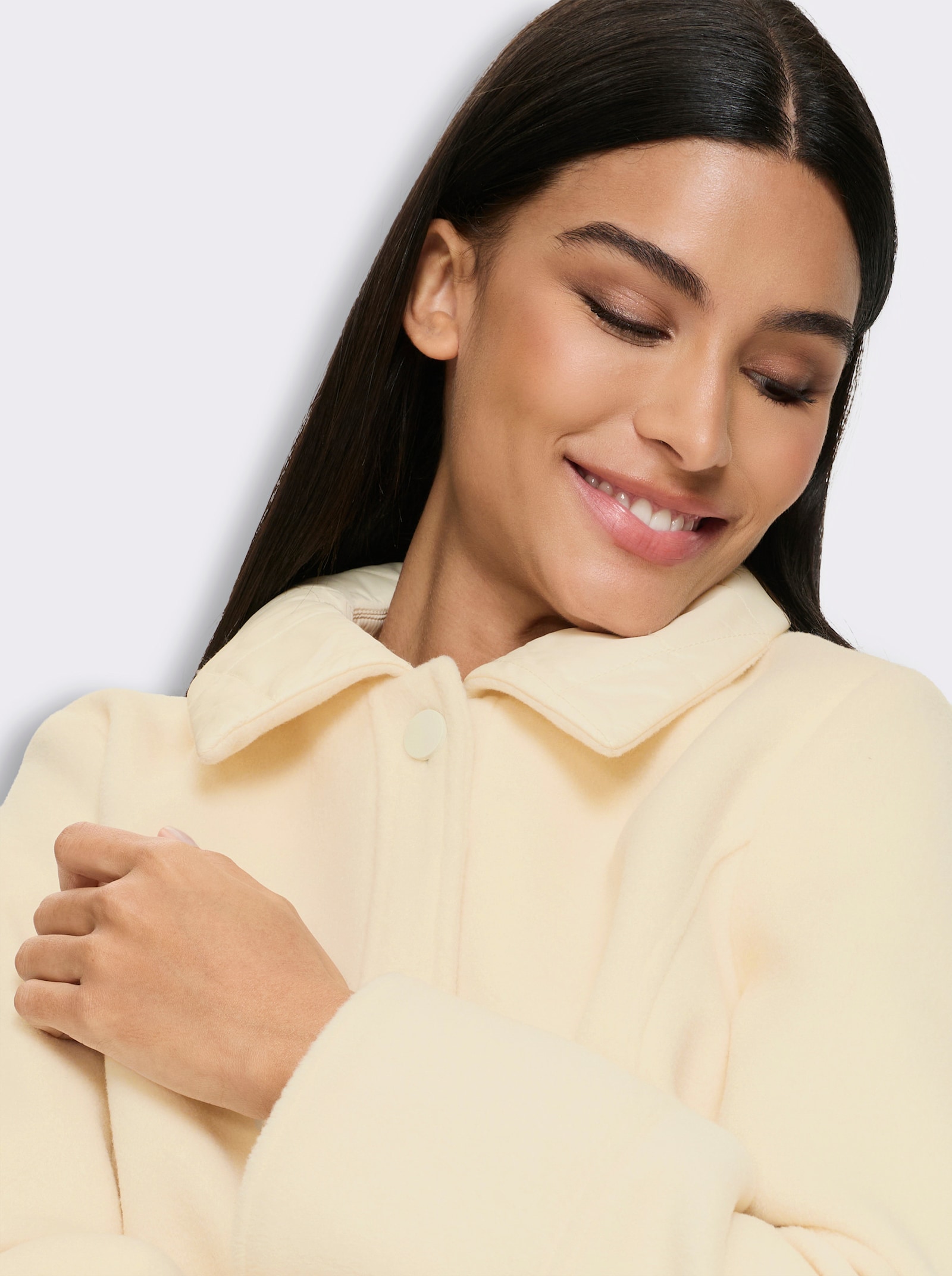 heine Outdoorjacke in A-Form - champagner