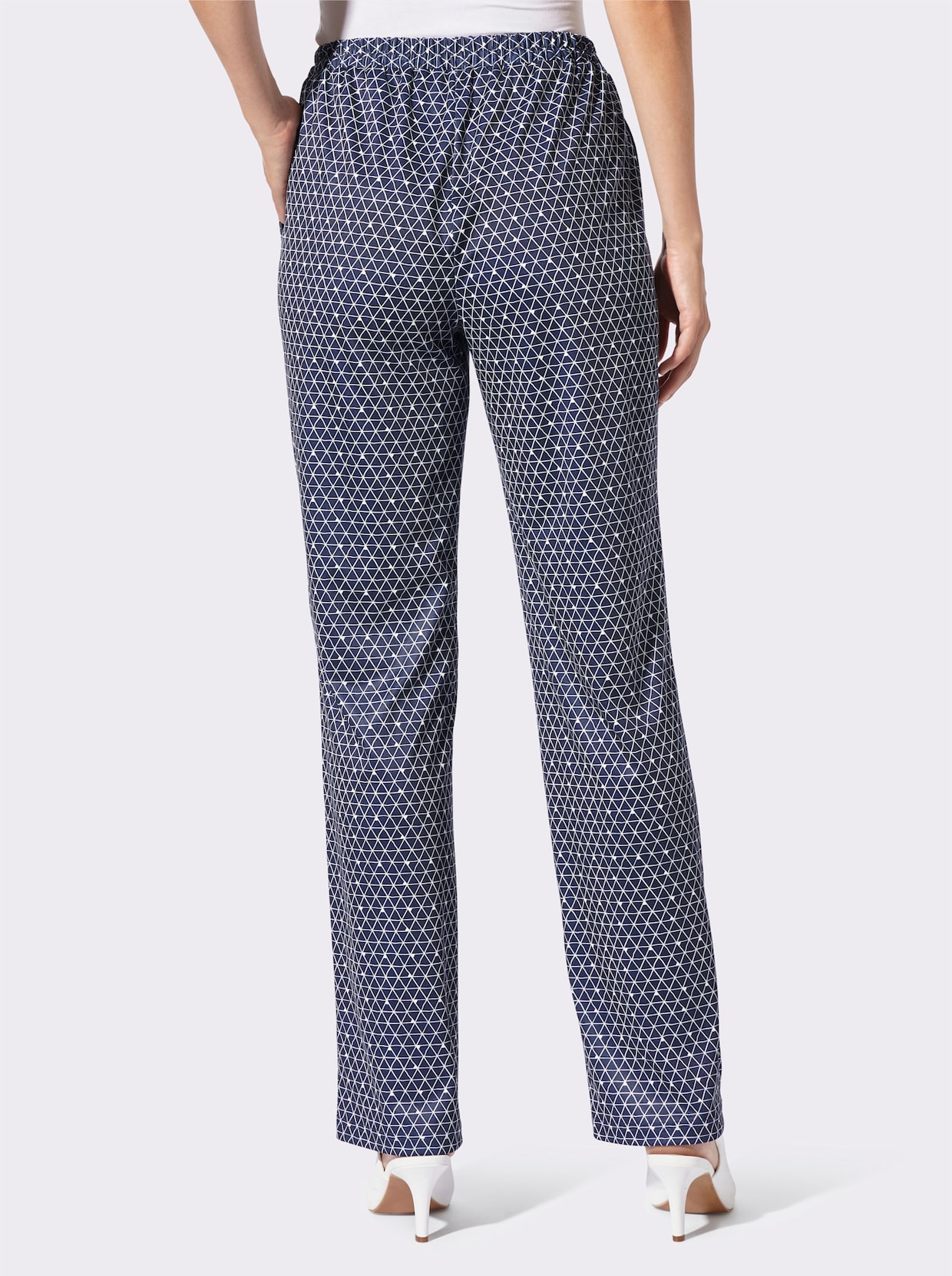 Jerseyhose - marine-bedruckt