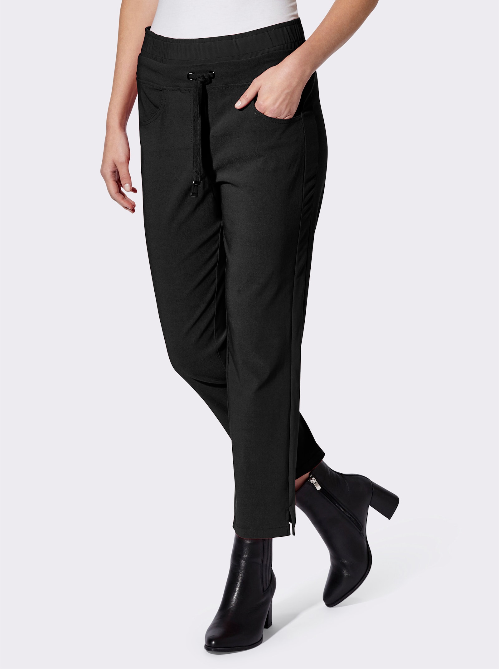 heine Jogg Pants in 7/8-Länge - schwarz