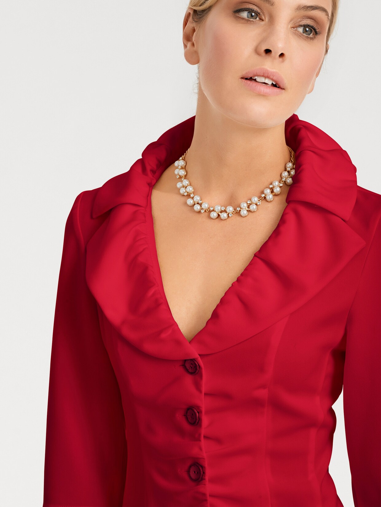 heine Blazer court - rouge