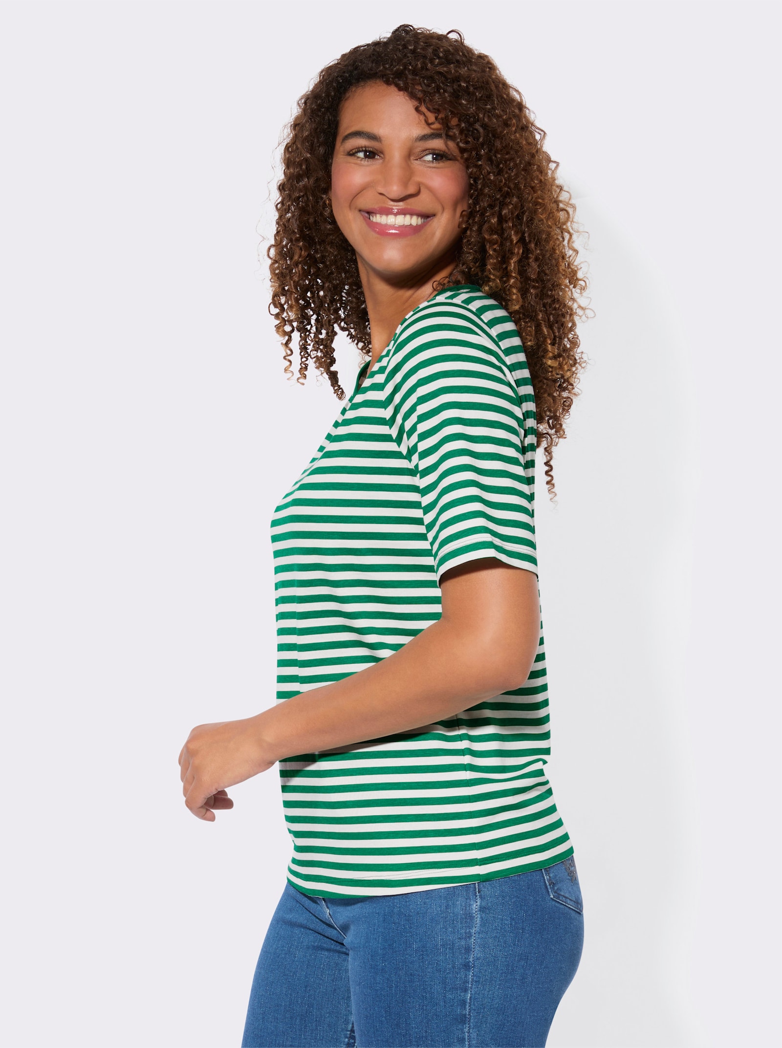 Shirt-Set mit kurzen Ärmeln - grün