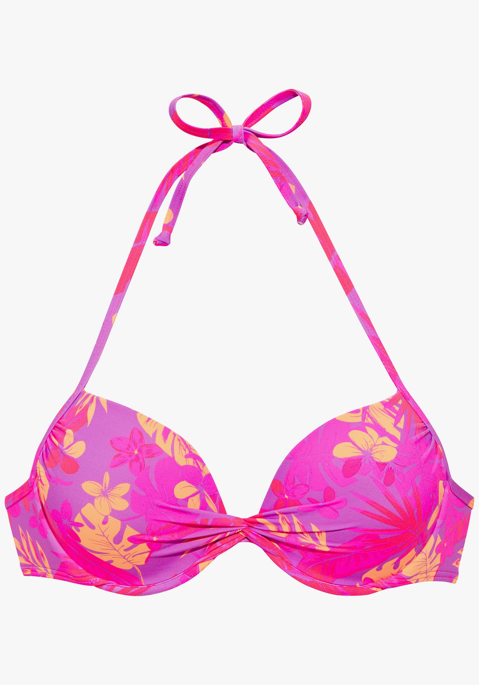 Venice Beach Push-Up-Bikini-Top - flieder-pink