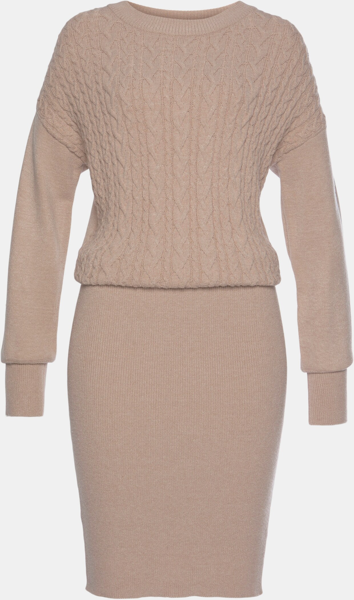 LASCANA Strickkleid - beige