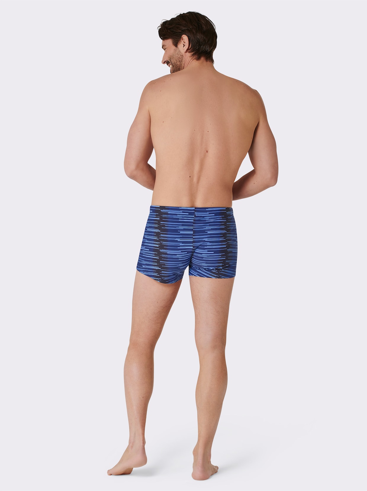 feel good Badehose - royalblau-himmelblau-bedruckt