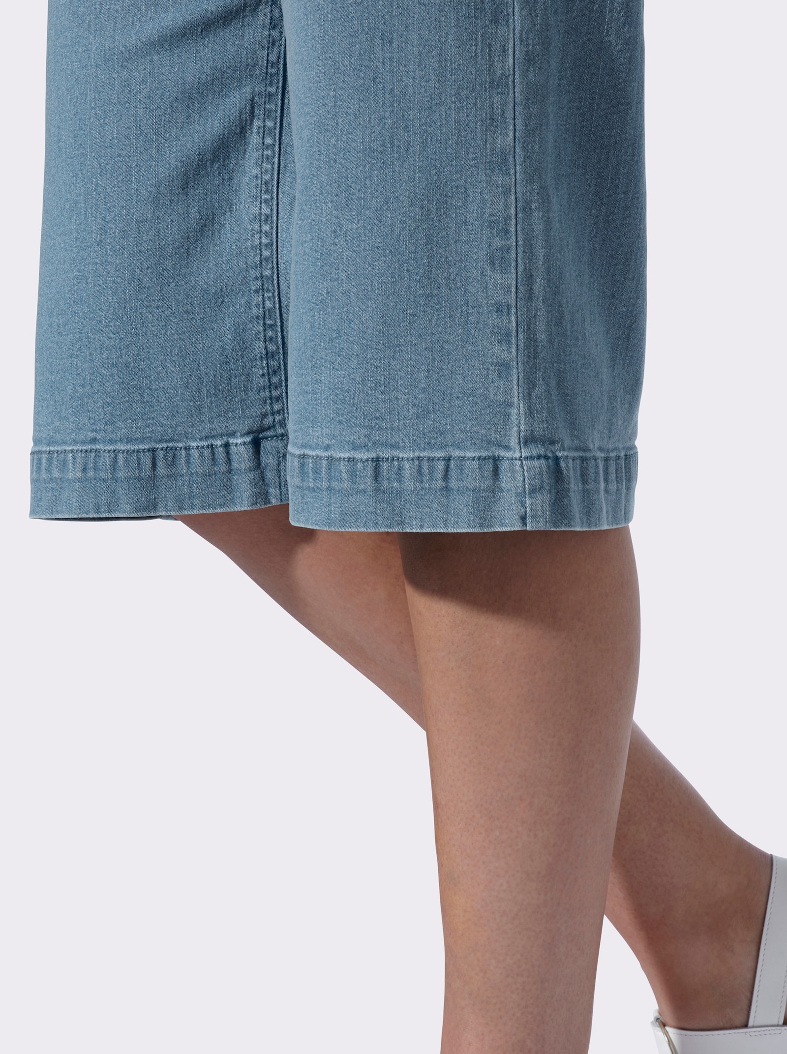 heine Jeansbermudas mit weitem Bein - blue-bleached