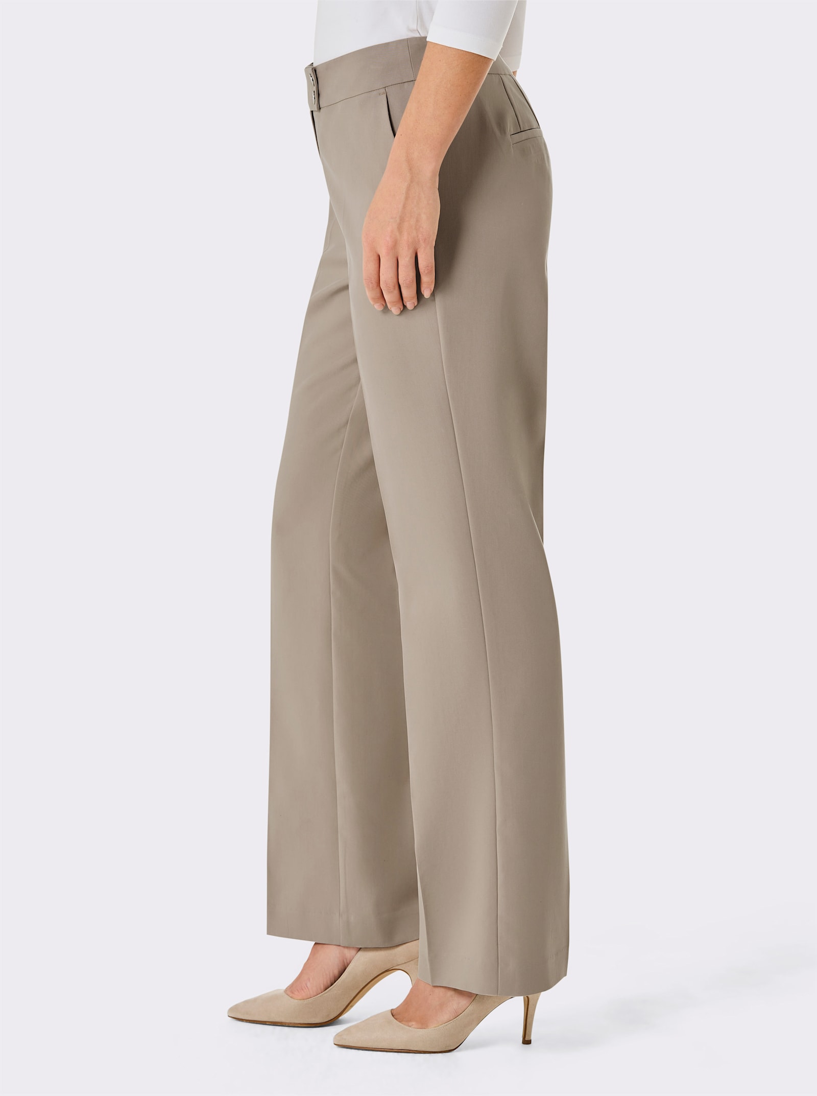 CREATION L PREMIUM Bügelfaltenhose in TENCEL-Qualität - sesam