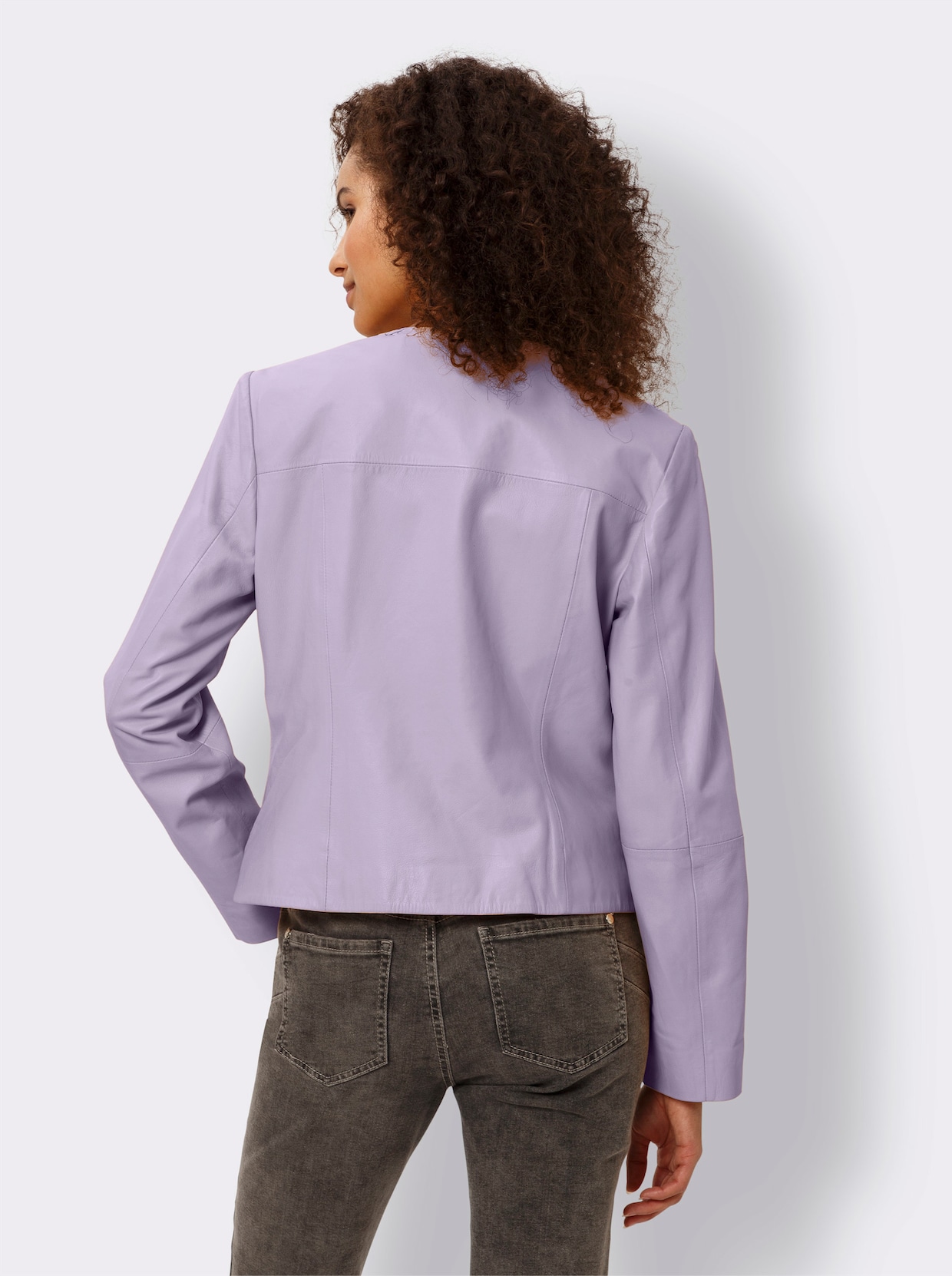 heine Veste en cuir - parme