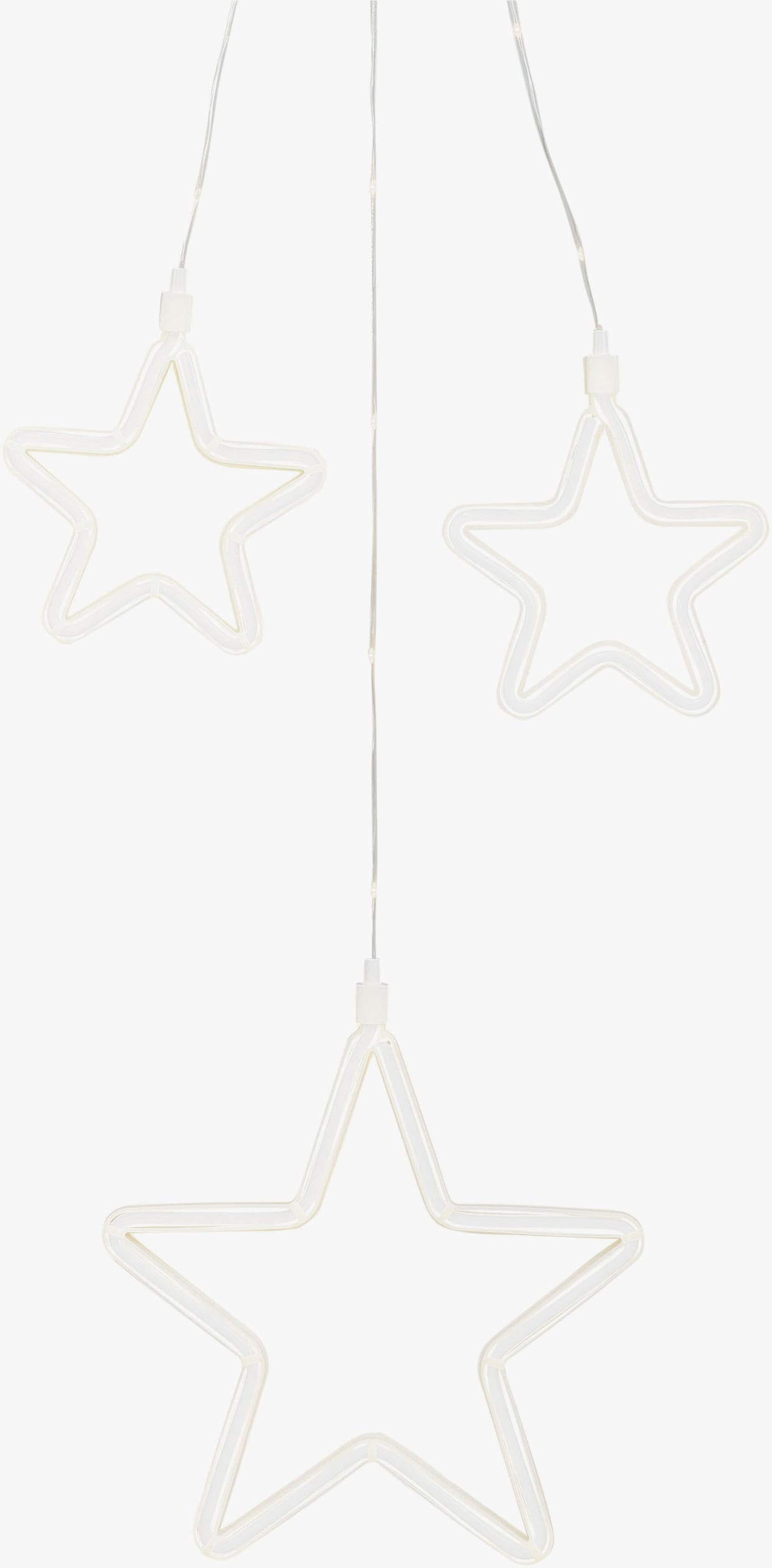 my home LED-Lichtervorhang - transparent