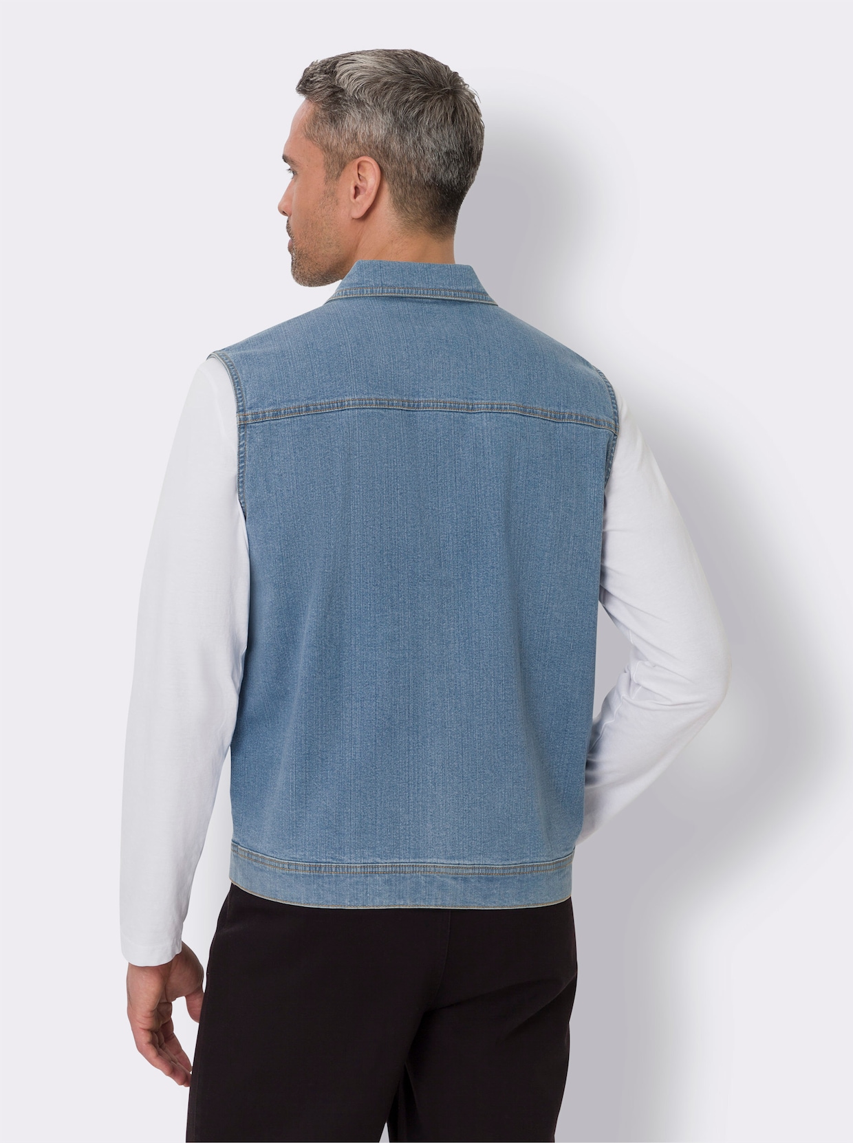 Jeansgilet - blue-bleached