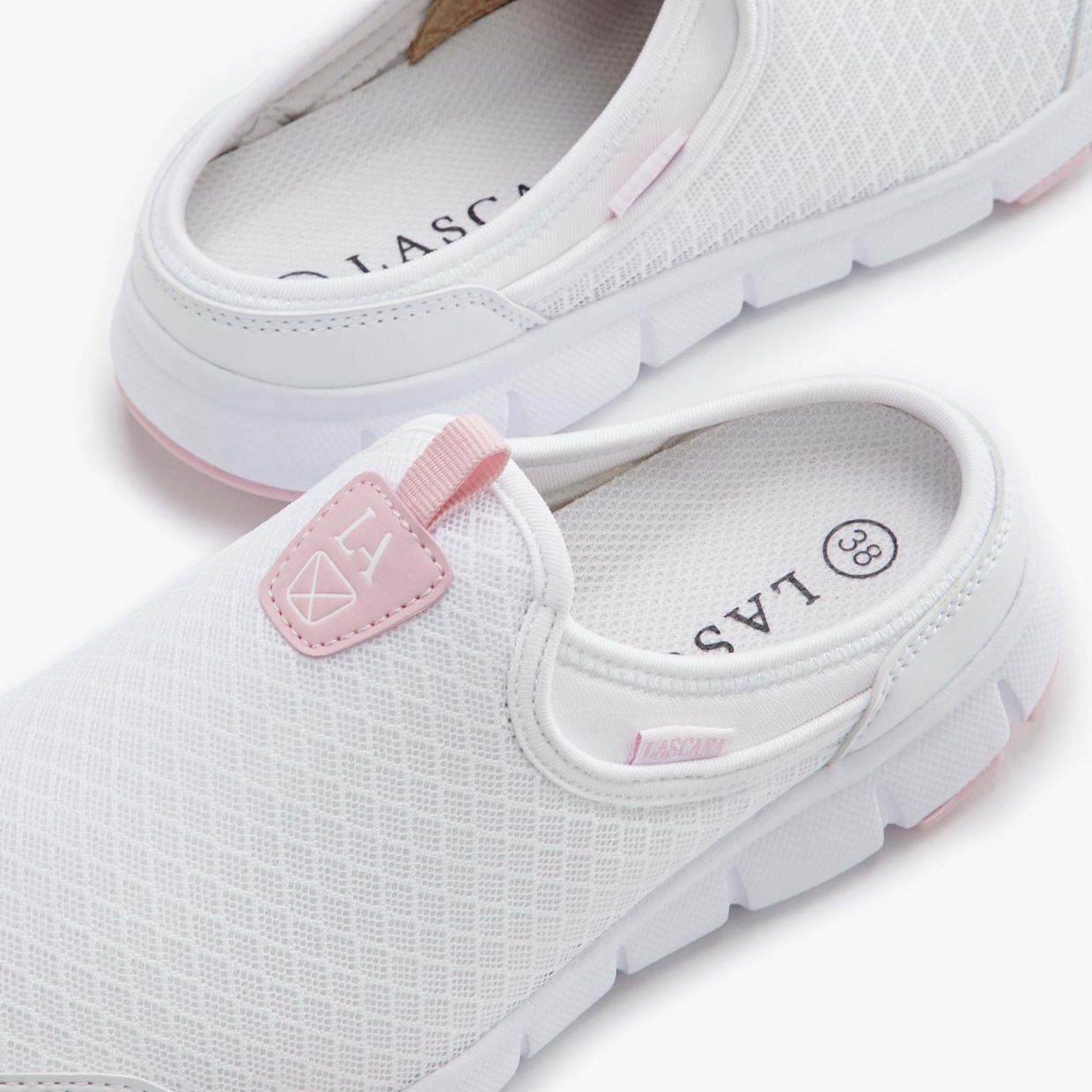 LASCANA Slip-on sneaker - wit/roze