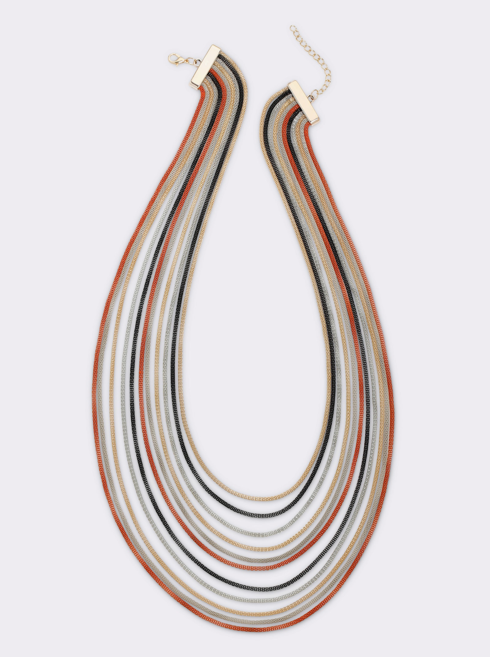 heine Kette - silberfarben-goldfarben-orange