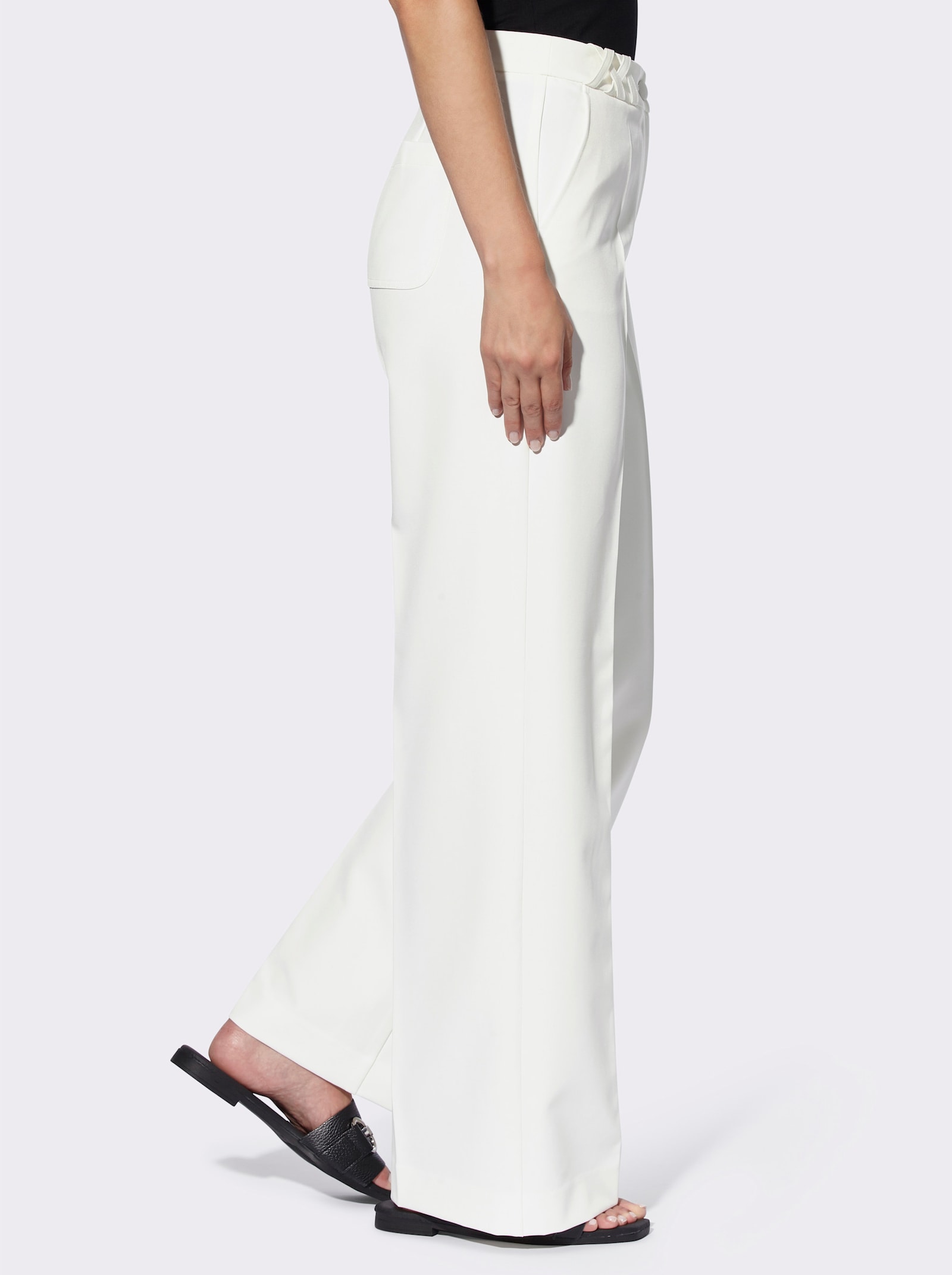 heine Anzughose mit geradem Bein - ecru