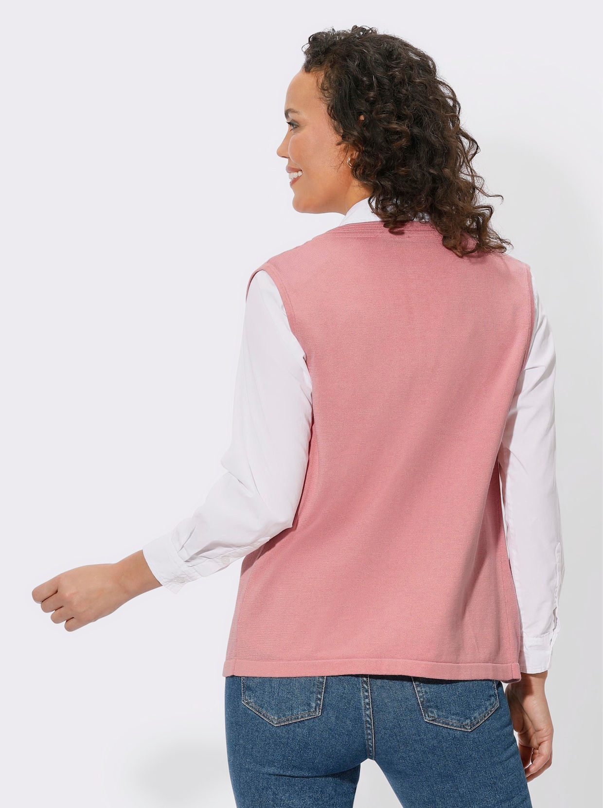 Vest - rozenkwarts