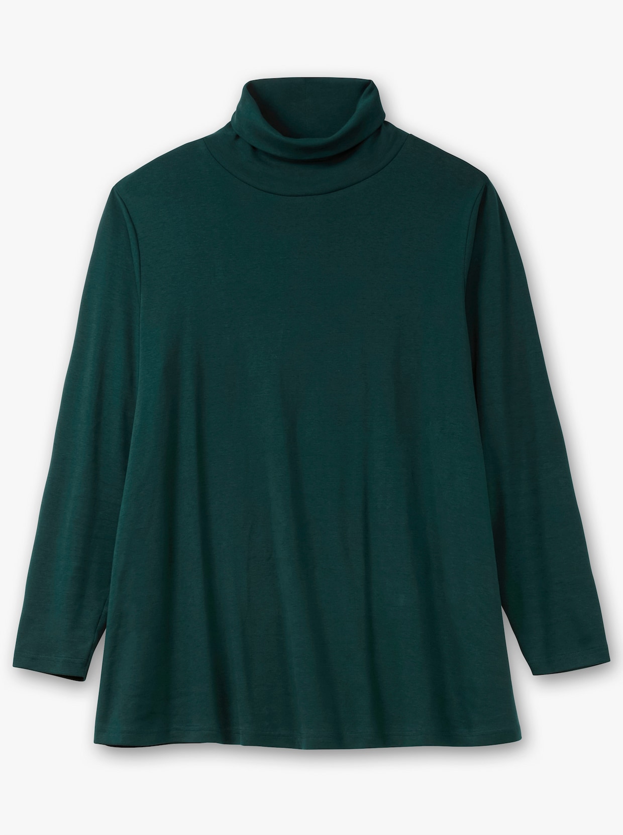 sheego Rollkragenshirt - tiefgrün