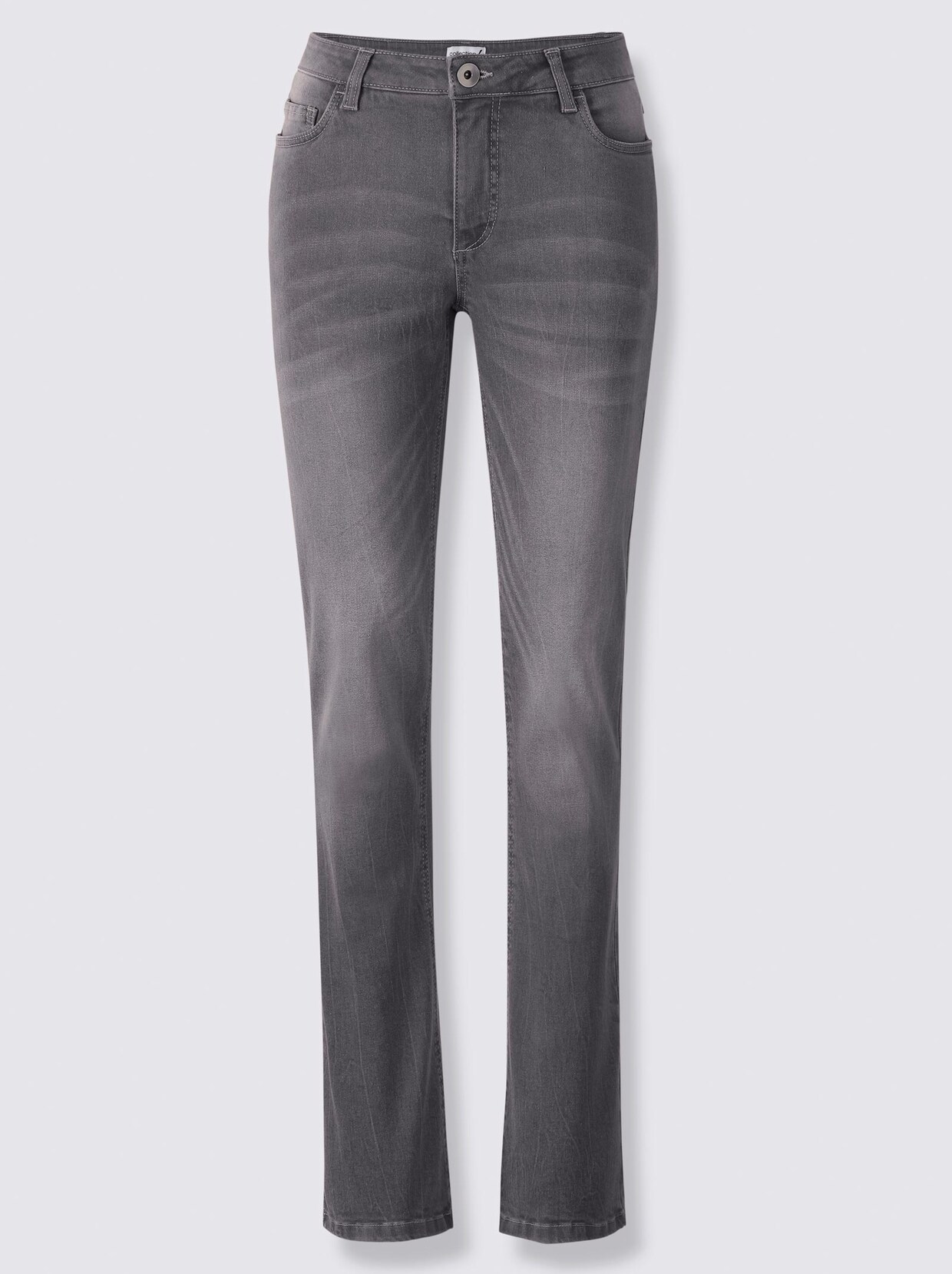 Bootcut-Jeans - grey-denim
