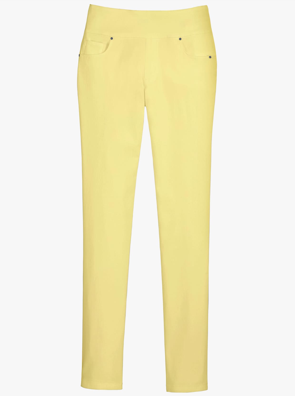 Pantalon extensible - jaune vanille