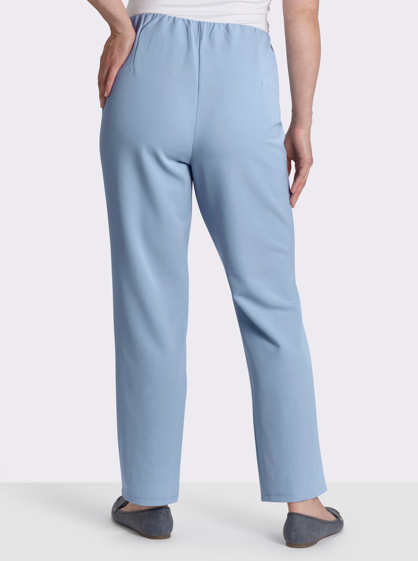 Stretch-Hose mit innenliegendem Dehnbund - eisblau