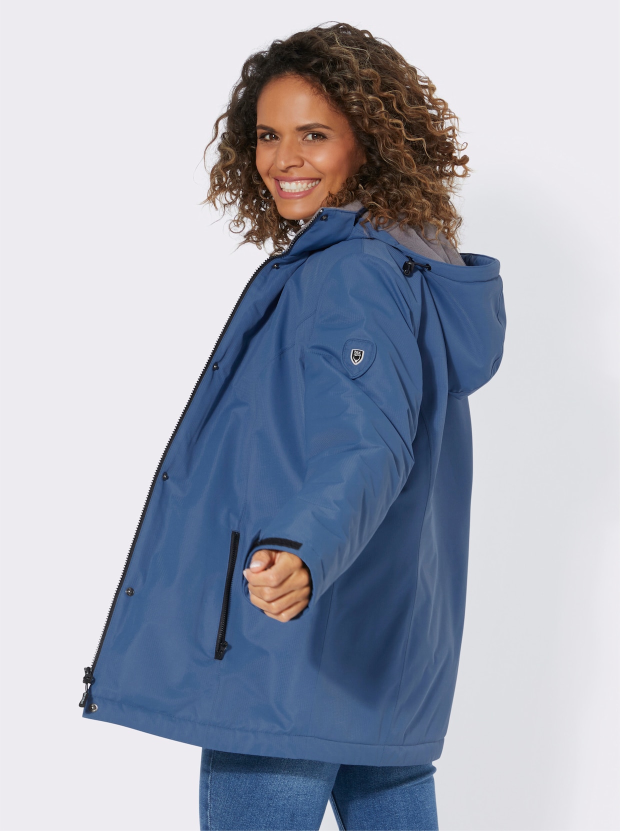 Jacke - jeansblau